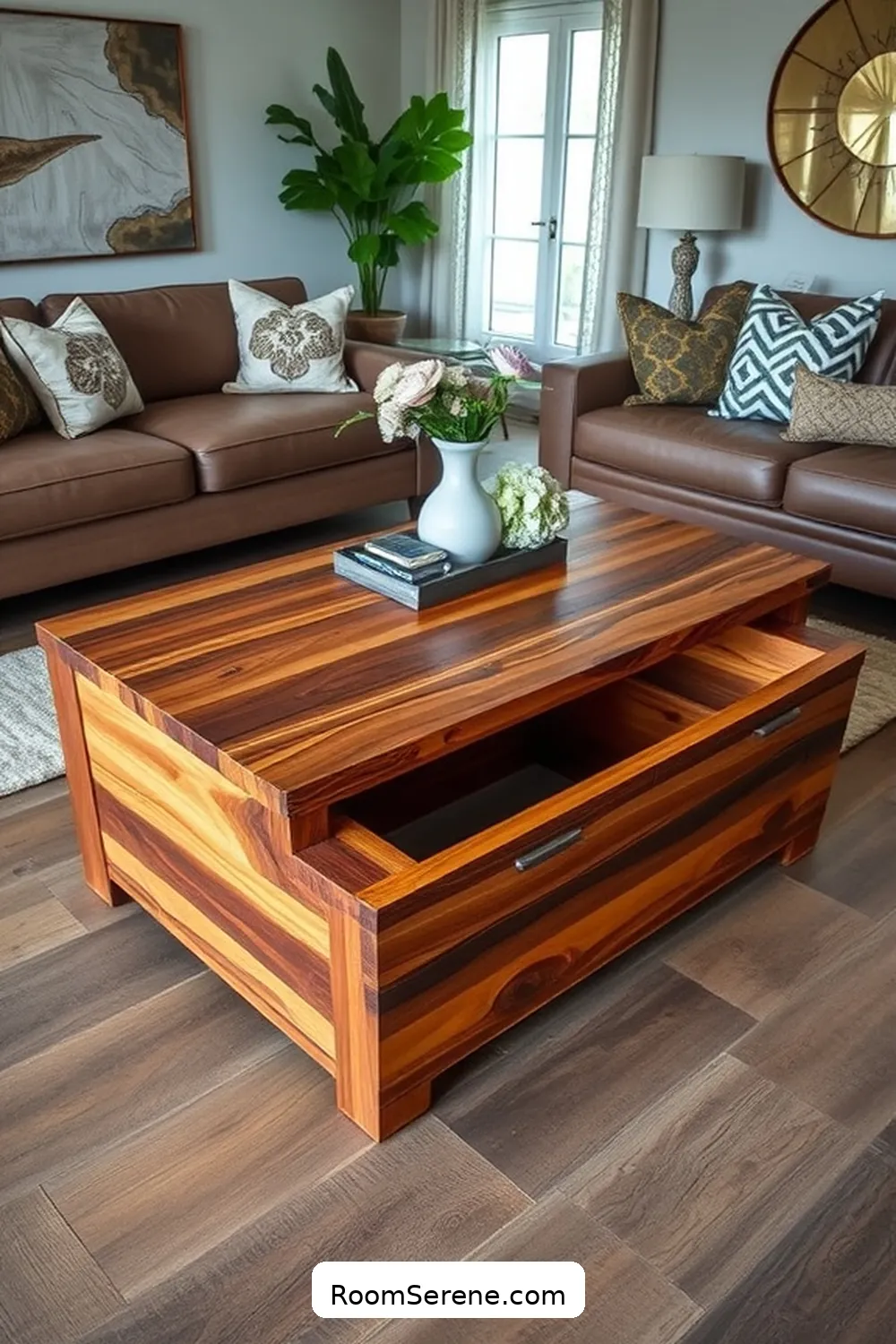 Reclaimed Wood Coffee Table With Storage for 18 Creative Storage Solutions for Living Rooms Using Recycled Wood