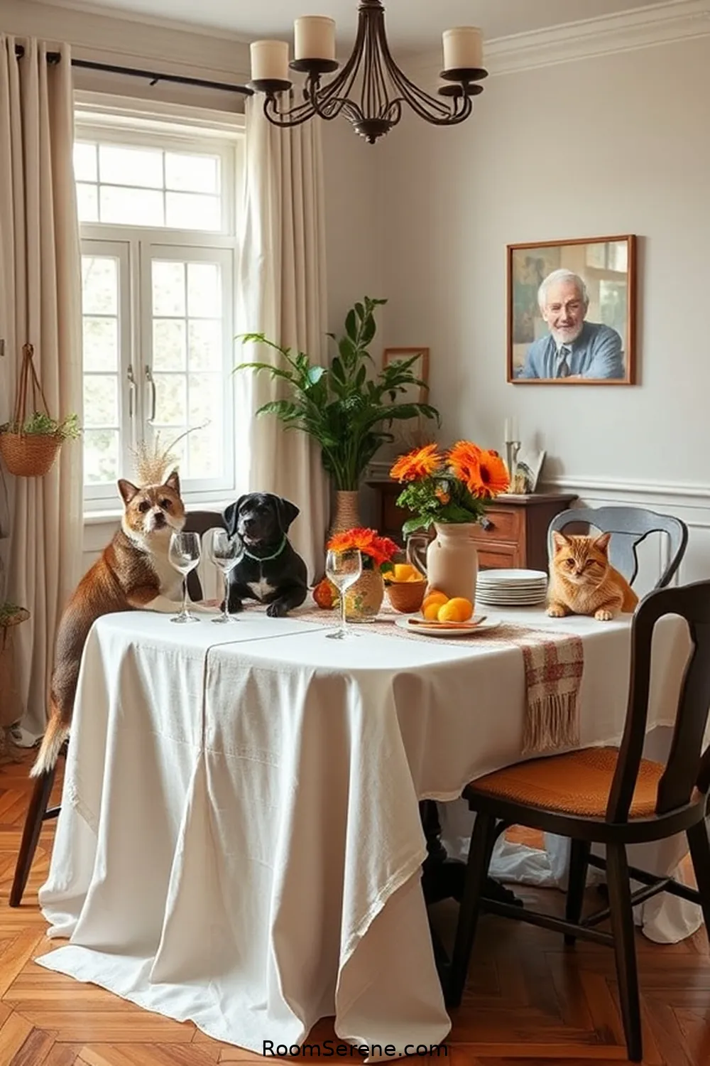 18 Must-Have Organic Cotton Items for a Pet-Friendly Dining Room 2 Organic Cotton Tablecloths for 18 Must-Have Organic Cotton Items for a Pet-Friendly Dining Room