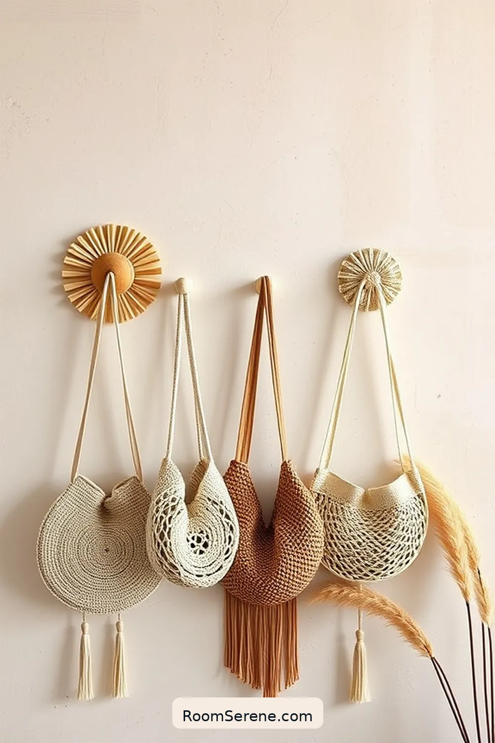 18 Natural Fiber Solutions for Hallway Organization 4 Natural Fiber Wall Hooks for 18 Natural Fiber Solutions for Hallway Organization