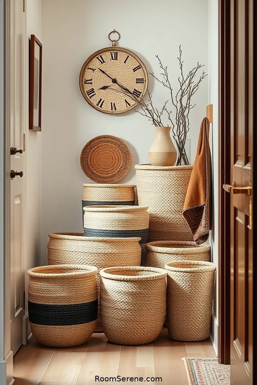 18 Natural Fiber Solutions for Hallway Organization 15 Recycled Paper Baskets for 18 Natural Fiber Solutions for Hallway Organization