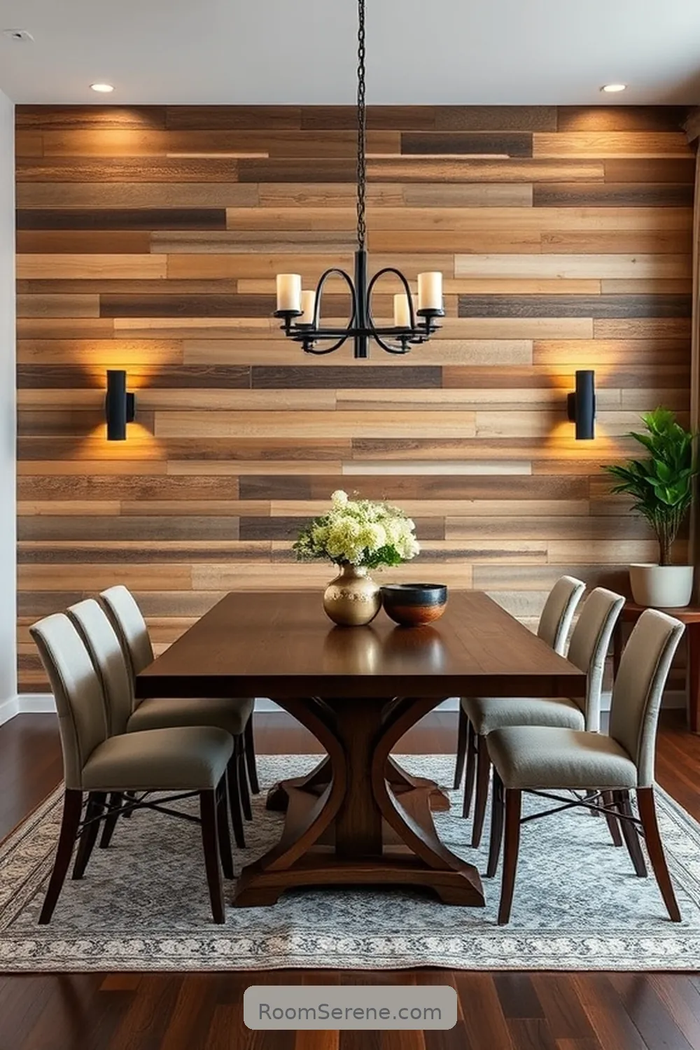 18 Smart Home Features Using Recycled Wood to Enhance Your Dining Room 4 Reclaimed Wood Accent Walls With Smart Controls for 18 Smart Home Features Using Recycled Wood to Enhance Your Dining Room