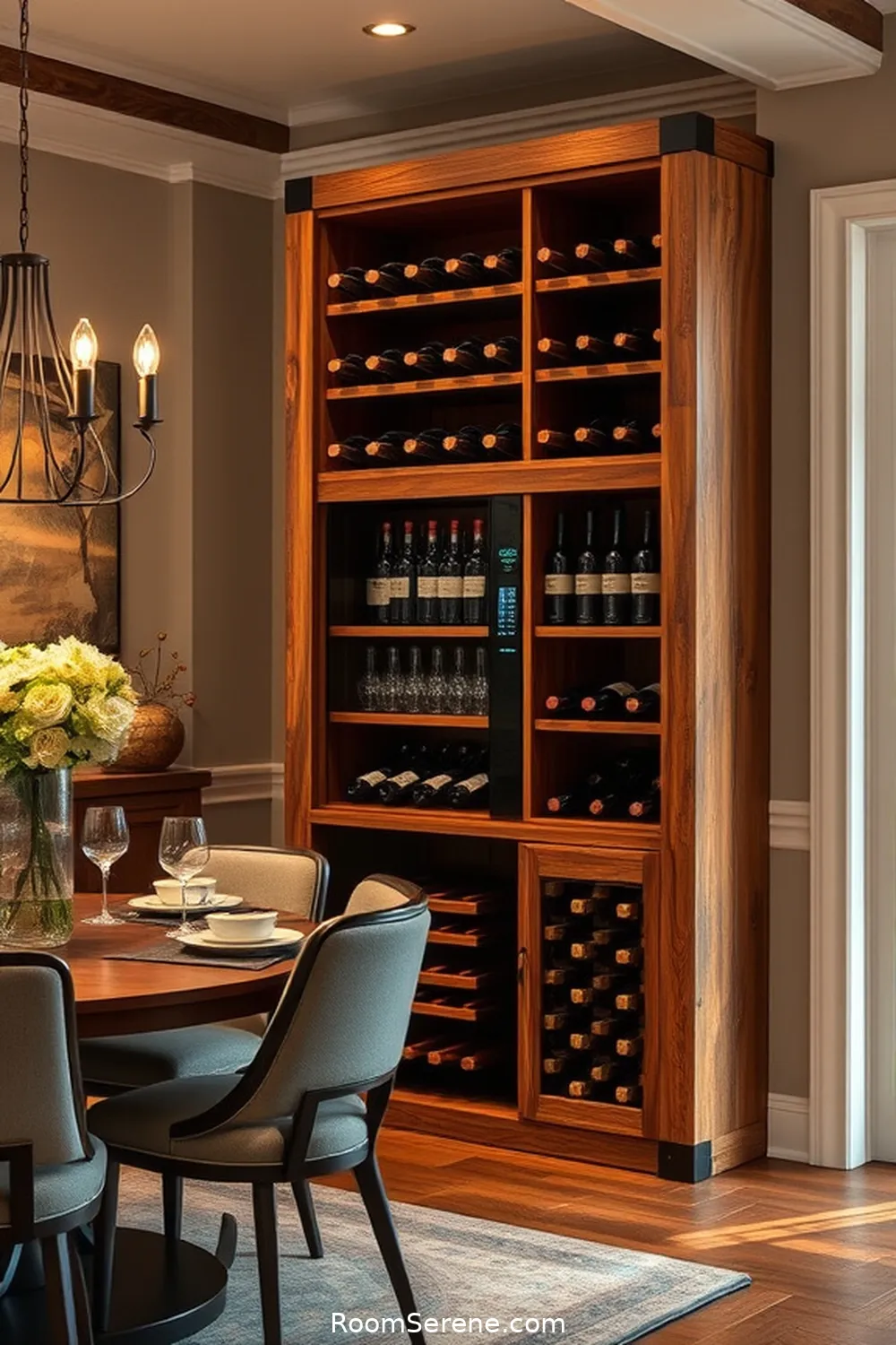 18 Smart Home Features Using Recycled Wood to Enhance Your Dining Room 10 Reclaimed Wood Wine Racks With Temperature Control for 18 Smart Home Features Using Recycled Wood to Enhance Your Dining Room