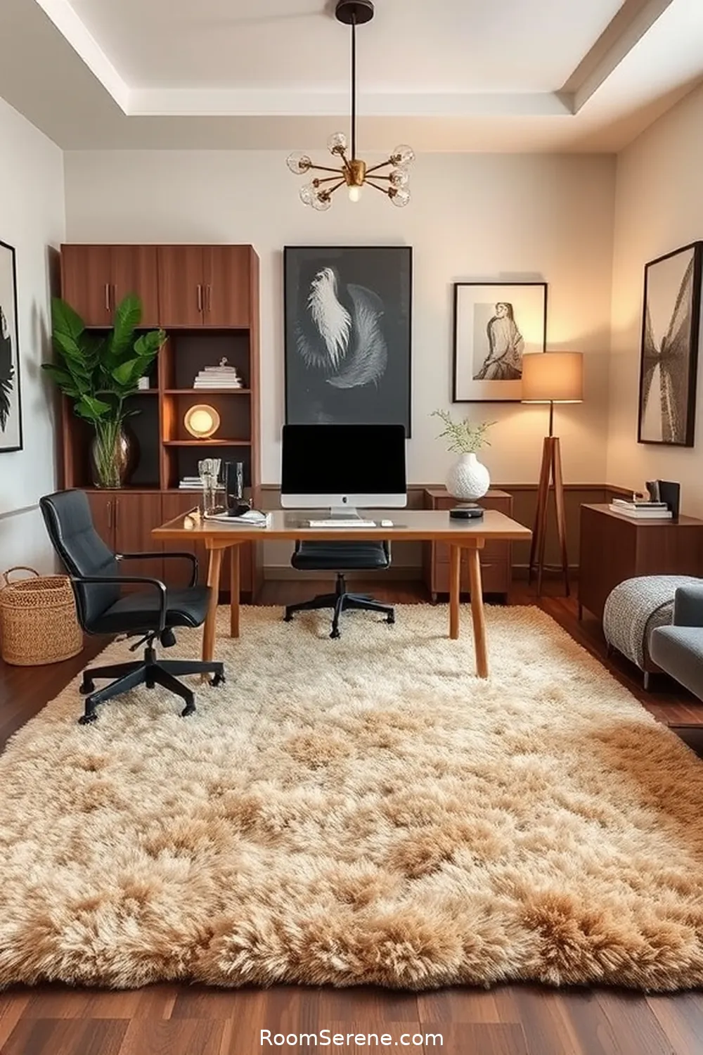Natural Fiber Rugs for 18 Smart Home Features for Your Home Office Using Natural Fibers