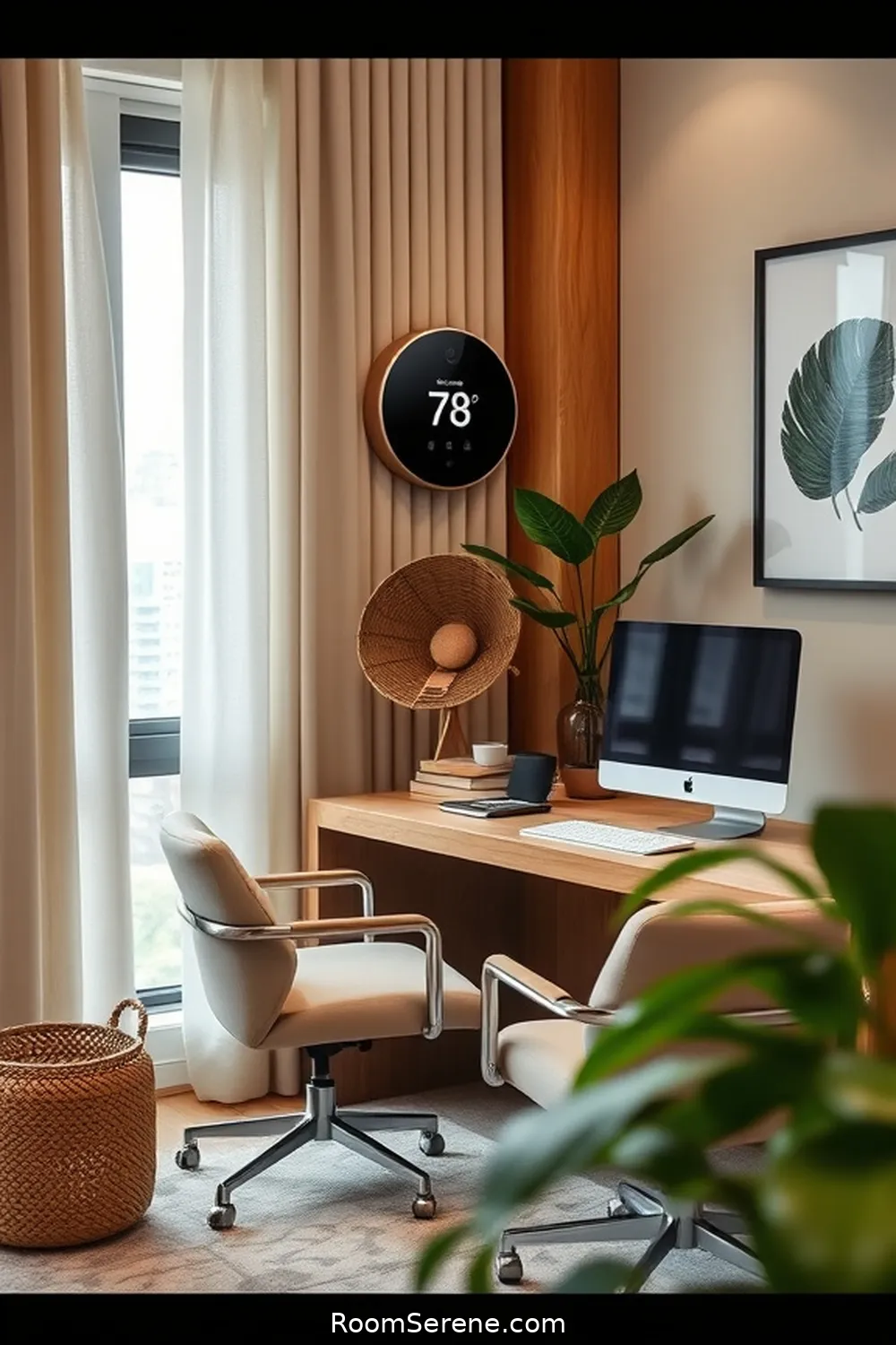 Smart Thermostats for 18 Smart Home Features for Your Home Office Using Natural Fibers
