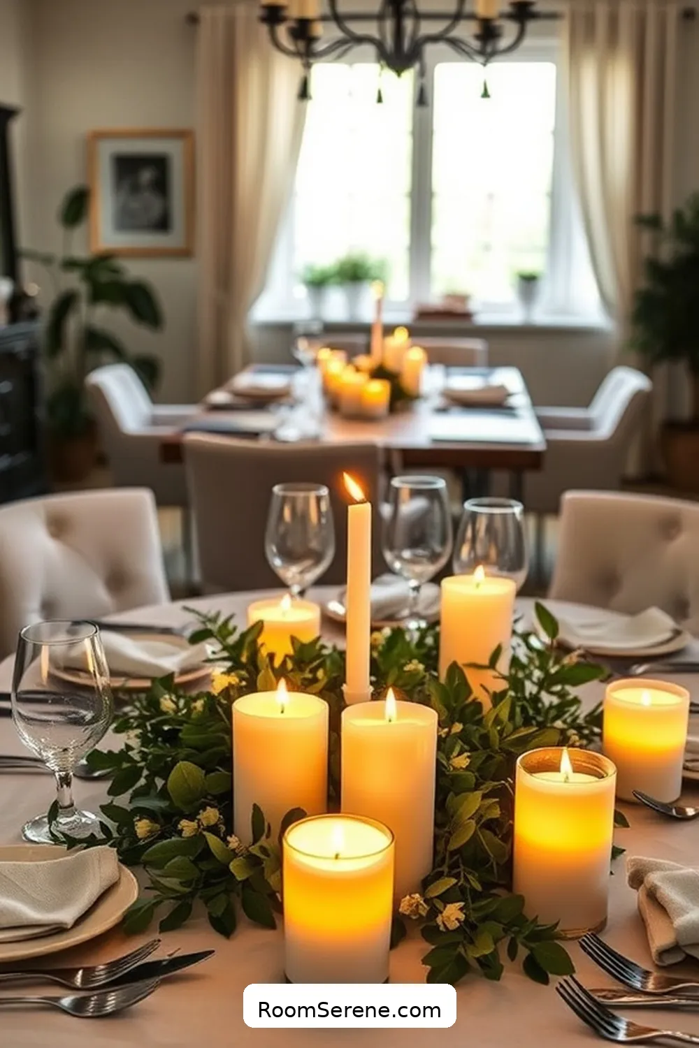 Add Solar-Powered Candle Alternatives for 18 Smart Ways for Dining Room Organization Using Solar-Powered Lights