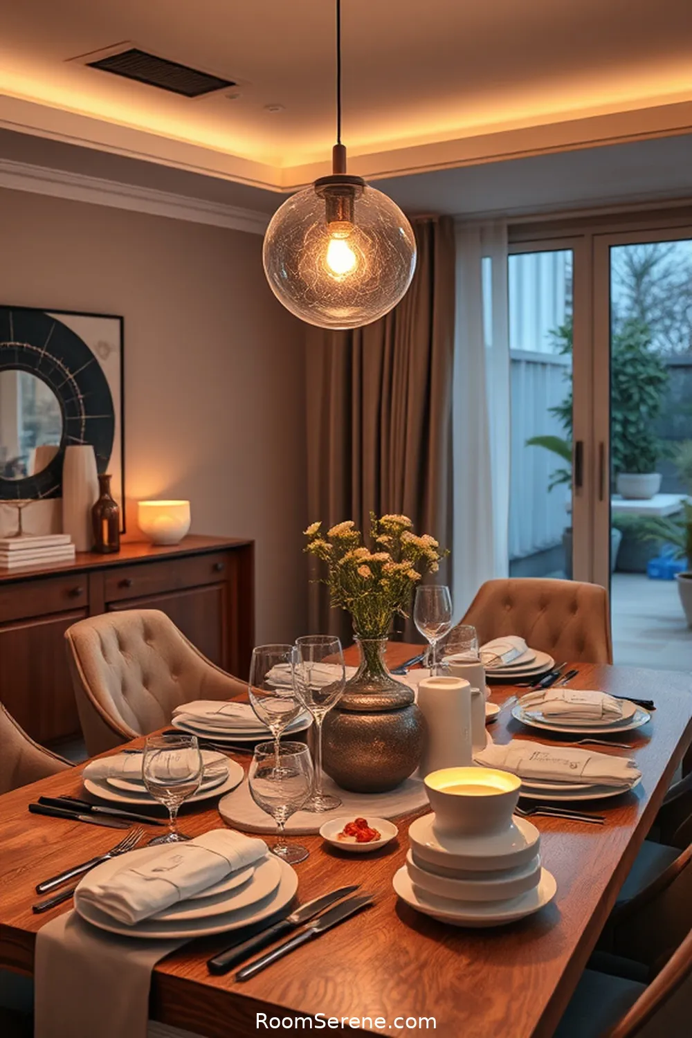 Pair Solar Lighting With Smart Home Devices for 18 Smart Ways for Dining Room Organization Using Solar-Powered Lights