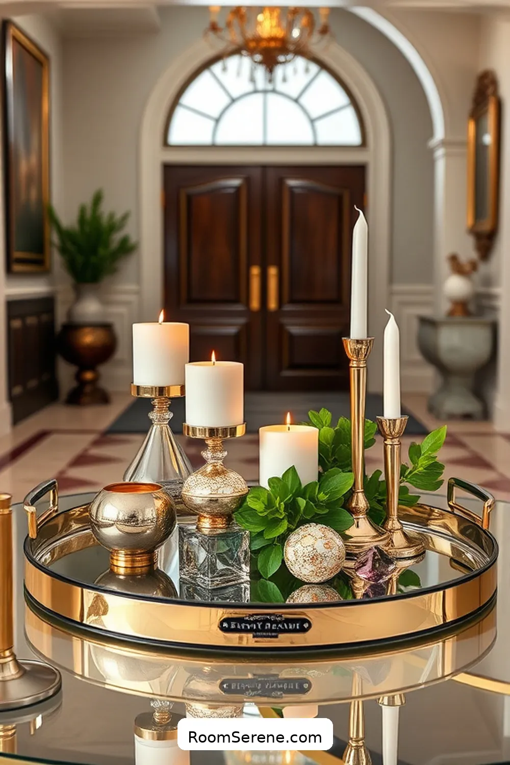 18 Stylish Ways for Entryway Organization Using Glass 10 Chic Glass Trays for Organization for 18 Stylish Ways for Entryway Organization Using Glass
