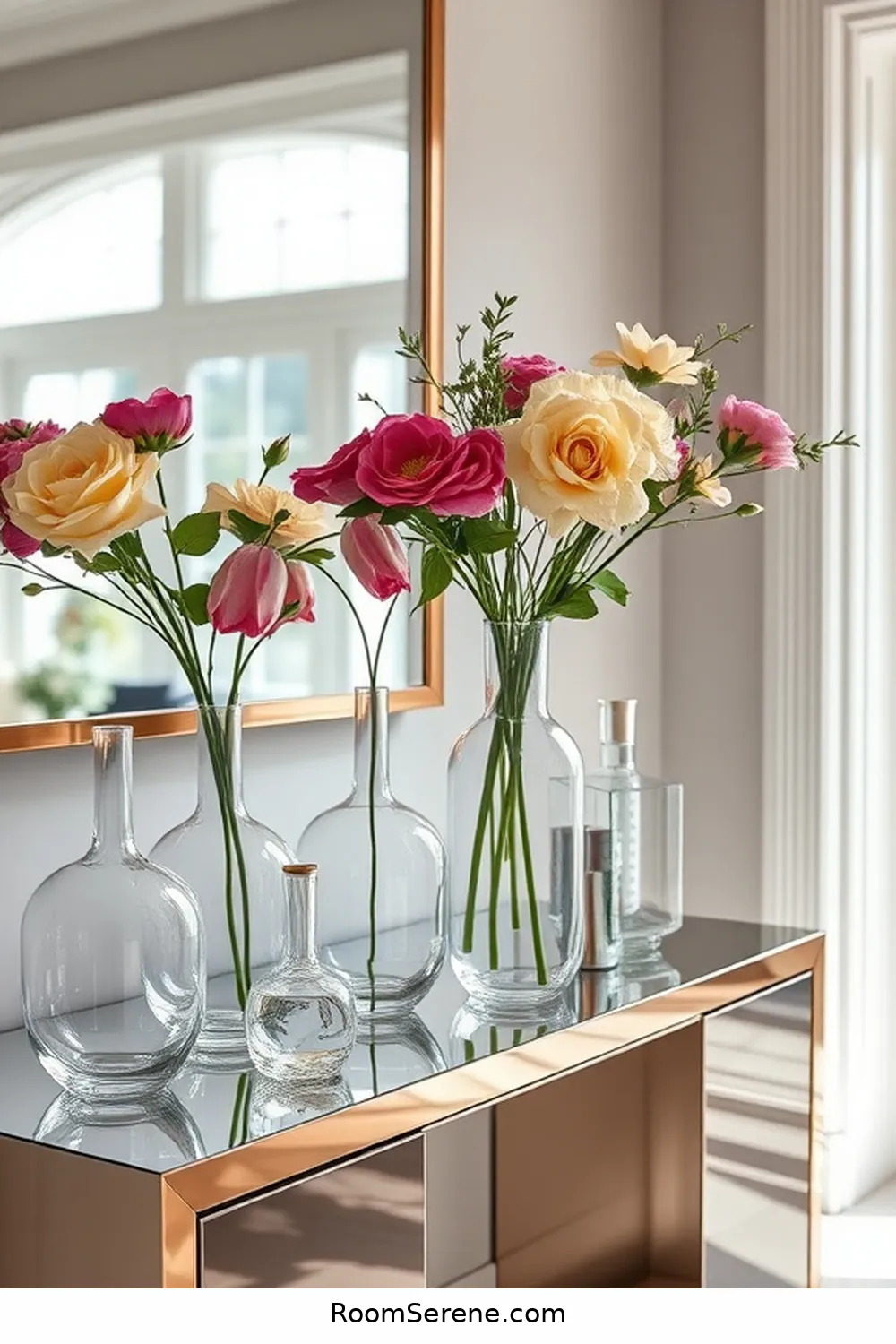 18 Stylish Ways for Entryway Organization Using Glass 4 Decorative Glass Vases for 18 Stylish Ways for Entryway Organization Using Glass