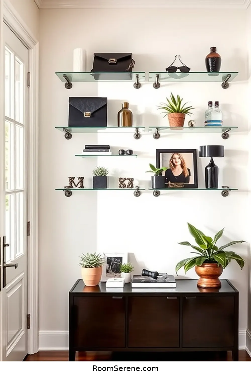 18 Stylish Ways for Entryway Organization Using Glass 6 Wall-Mounted Glass Racks for 18 Stylish Ways for Entryway Organization Using Glass