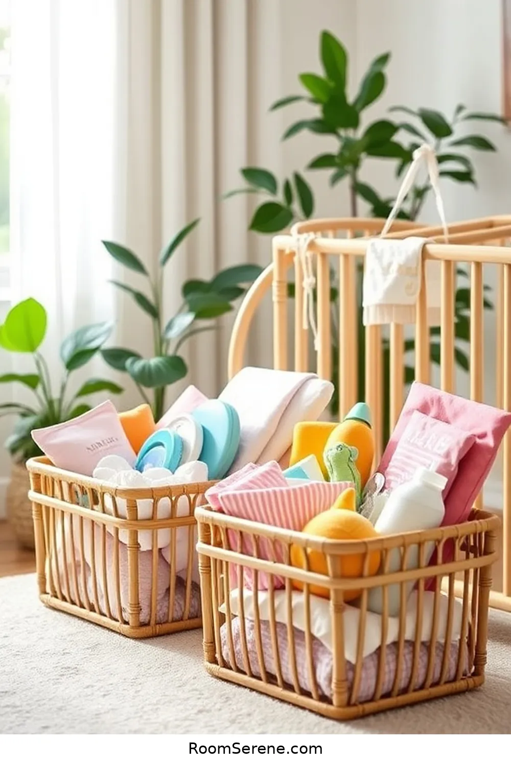Bamboo Caddies for Baby Essentials for 18 Ways for Nursery Organization Using Natural Fibers