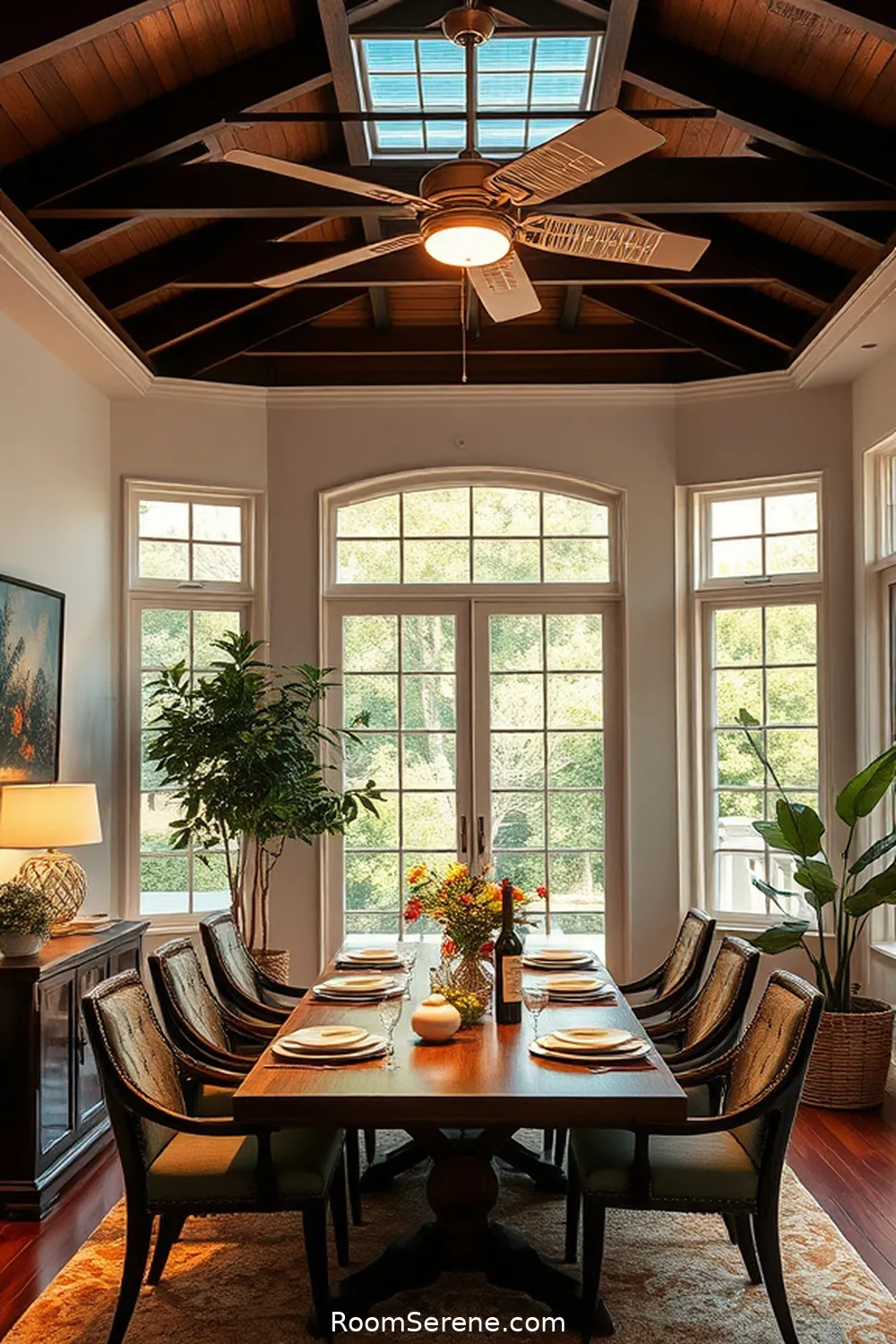 18 Ways to Boost Energy Efficiency in Your Dining Room Using Solar-Powered Lights 10 Install Solar-Powered Ceiling Fans for 18 Ways to Boost Energy Efficiency in Your Dining Room Using Solar-Powered Lights