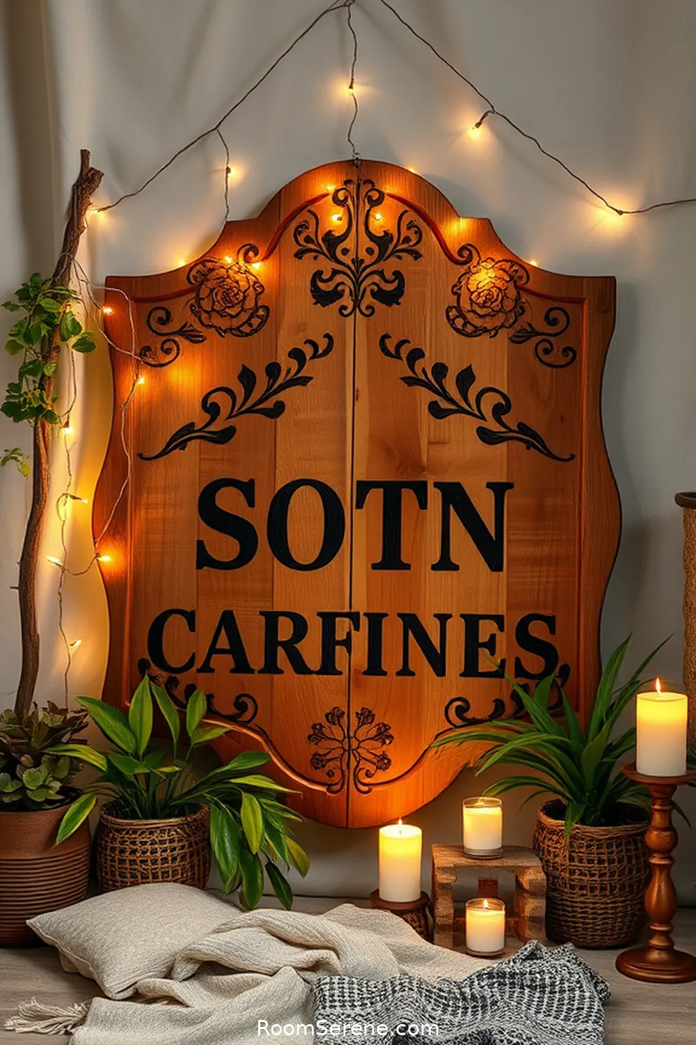 18 Ways to Create Comfort and Coziness in Your Bedroom Using Recycled Wood 15 Make a Personalized Wooden Sign for 18 Ways to Create Comfort and Coziness in Your Bedroom Using Recycled Wood