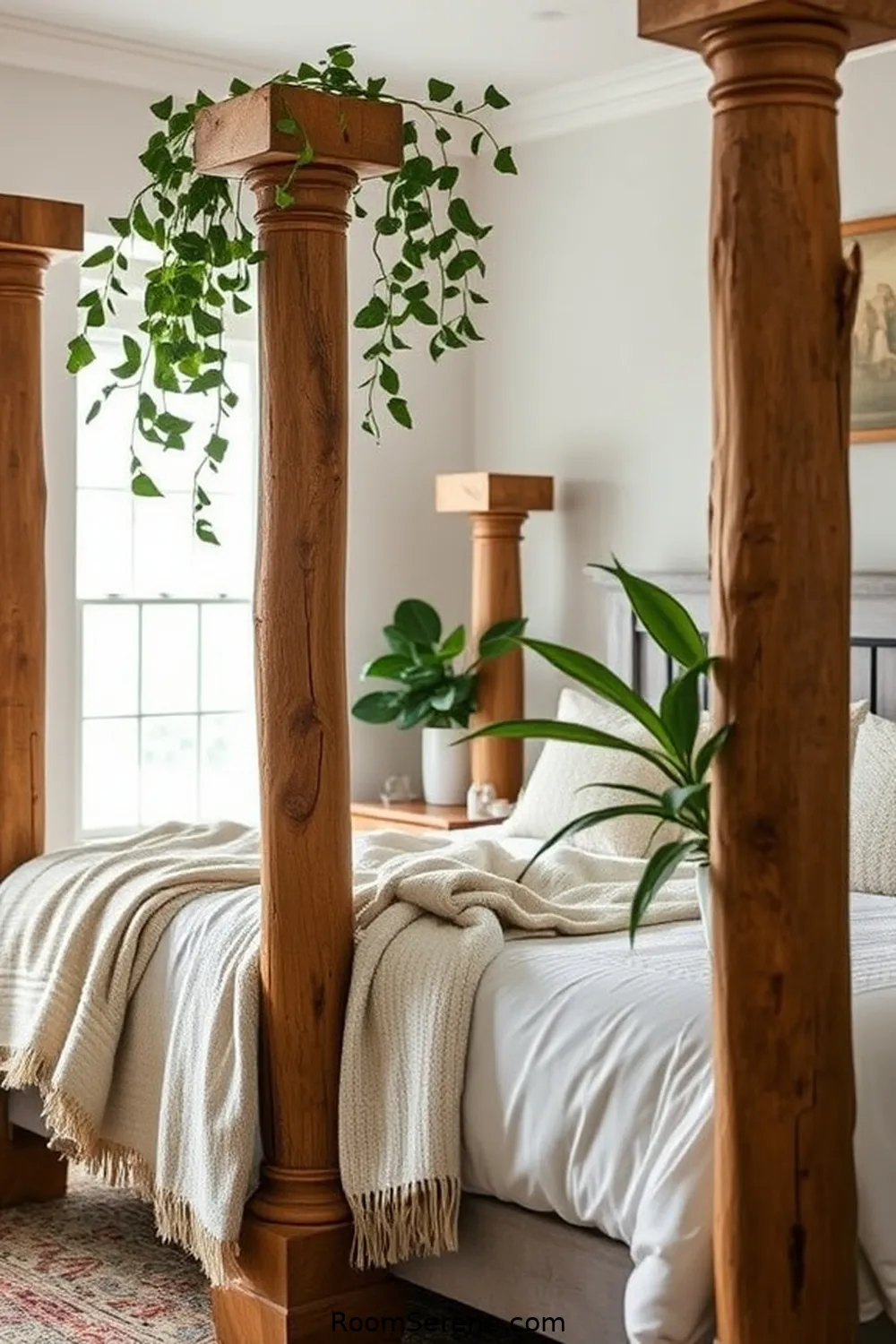18 Ways to Create Comfort and Coziness in Your Bedroom Using Recycled Wood 18 Use Recycled Wood for Decorative Pillars for 18 Ways to Create Comfort and Coziness in Your Bedroom Using Recycled Wood