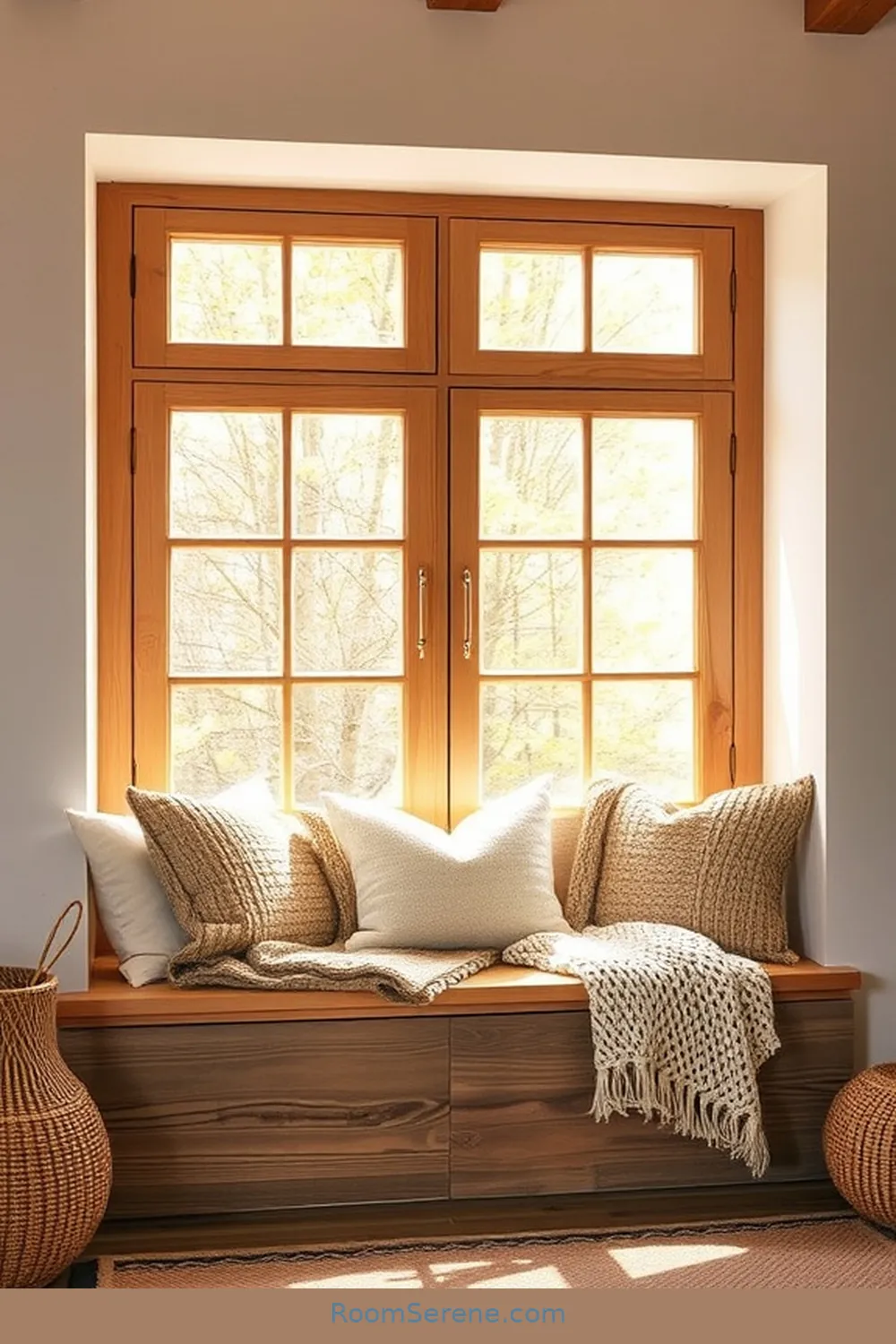 18 Ways to Create Comfort and Coziness in Your Bedroom Using Recycled Wood 8 Utilize Old Wood for a Cozy Window Seat for 18 Ways to Create Comfort and Coziness in Your Bedroom Using Recycled Wood