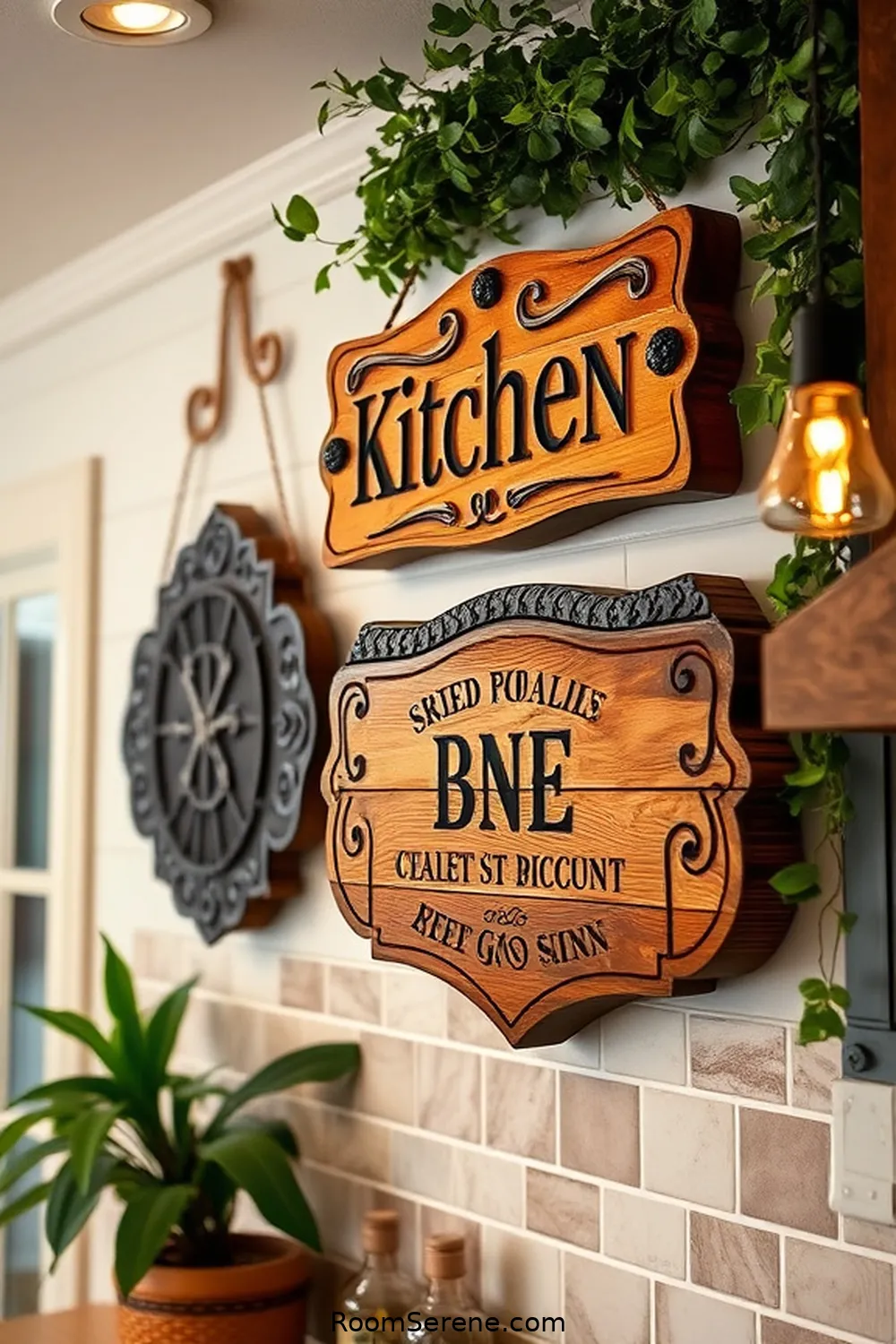 18 Ways to Create Comfort and Coziness in Your Kitchen Using Recycled Wood 18 Personalized Wood Signs for 18 Ways to Create Comfort and Coziness in Your Kitchen Using Recycled Wood