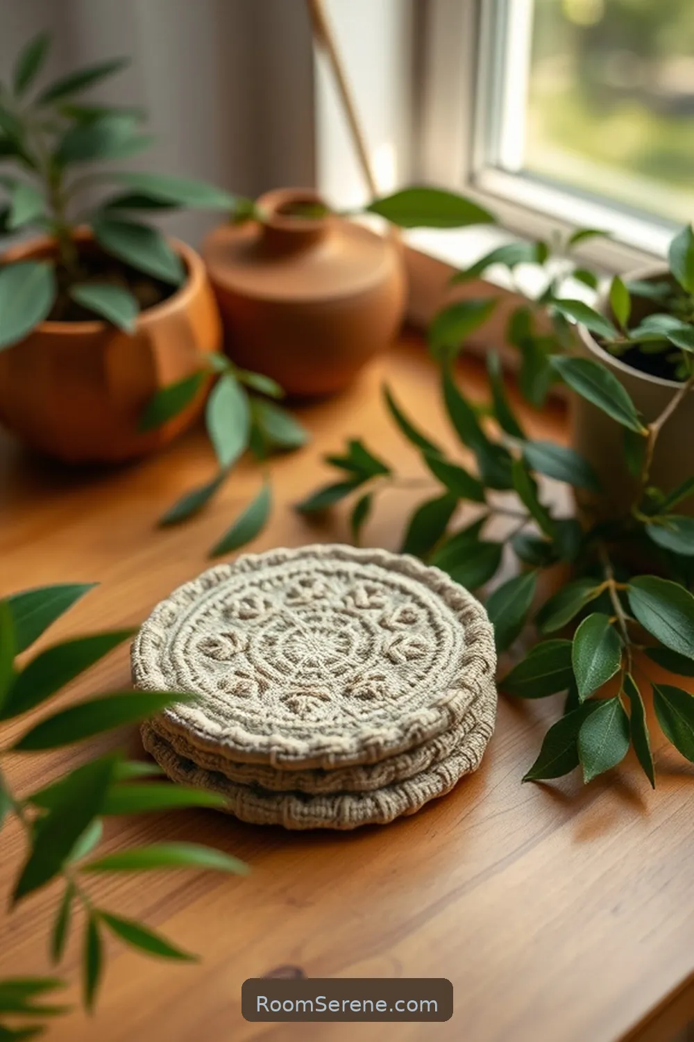 18 Ways to Use Organic Cotton in Your Home Office Design 15 Eco-Conscious Organic Cotton Coasters for 18 Ways to Use Organic Cotton in Your Home Office Design
