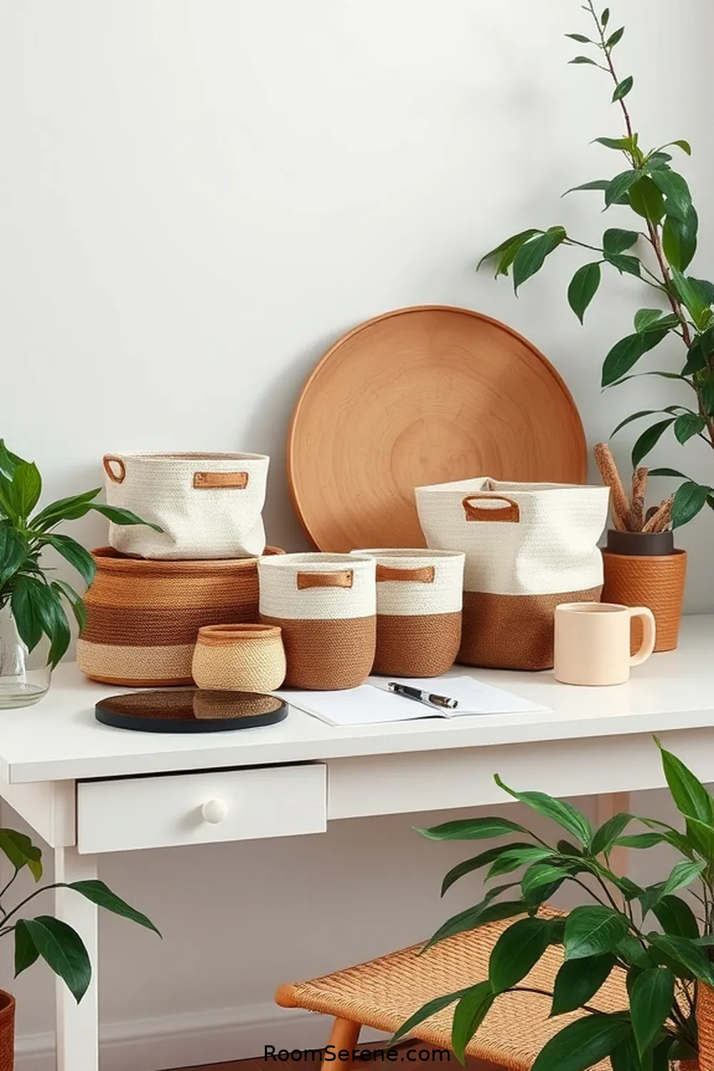18 Ways to Use Organic Cotton in Your Home Office Design 8 Organic Cotton Storage Bins and Baskets for 18 Ways to Use Organic Cotton in Your Home Office Design