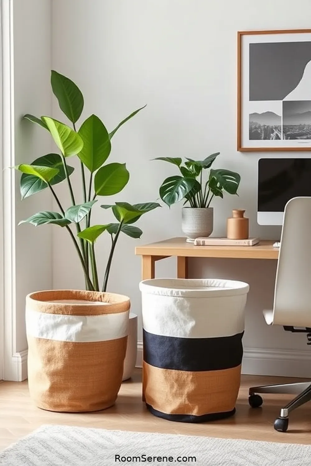 18 Ways to Use Organic Cotton in Your Home Office Design 19 Organic Cotton Waste Baskets for 18 Ways to Use Organic Cotton in Your Home Office Design