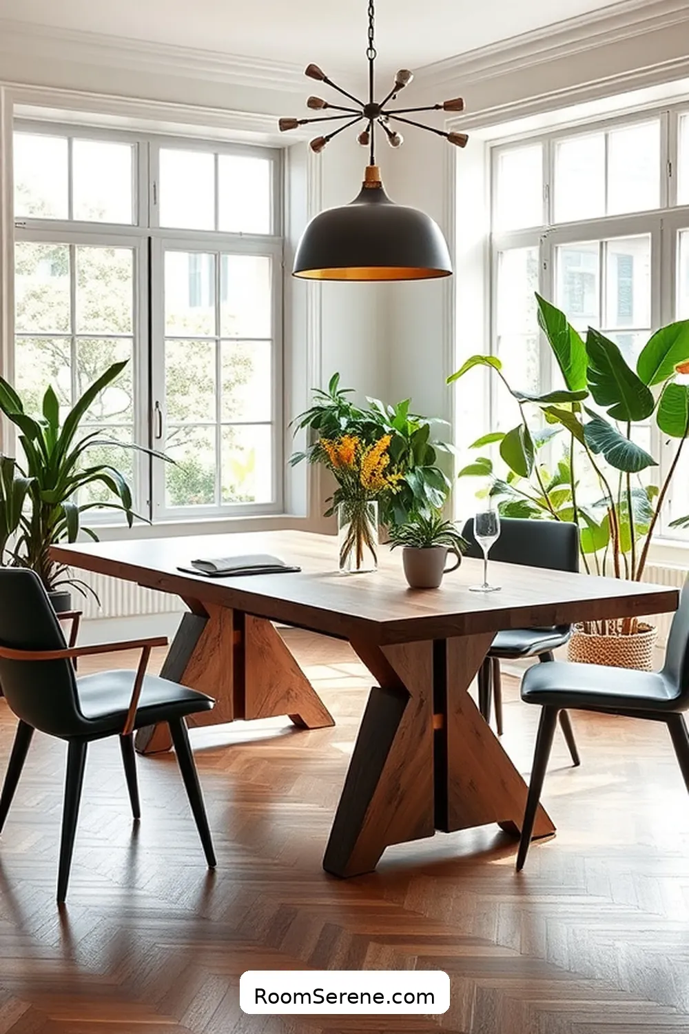 19 Creative Designs for Dining Room Workspaces Using Recycled Wood 18 Eco-Friendly Wooden Workstation for 19 Creative Designs for Dining Room Workspaces Using Recycled Wood