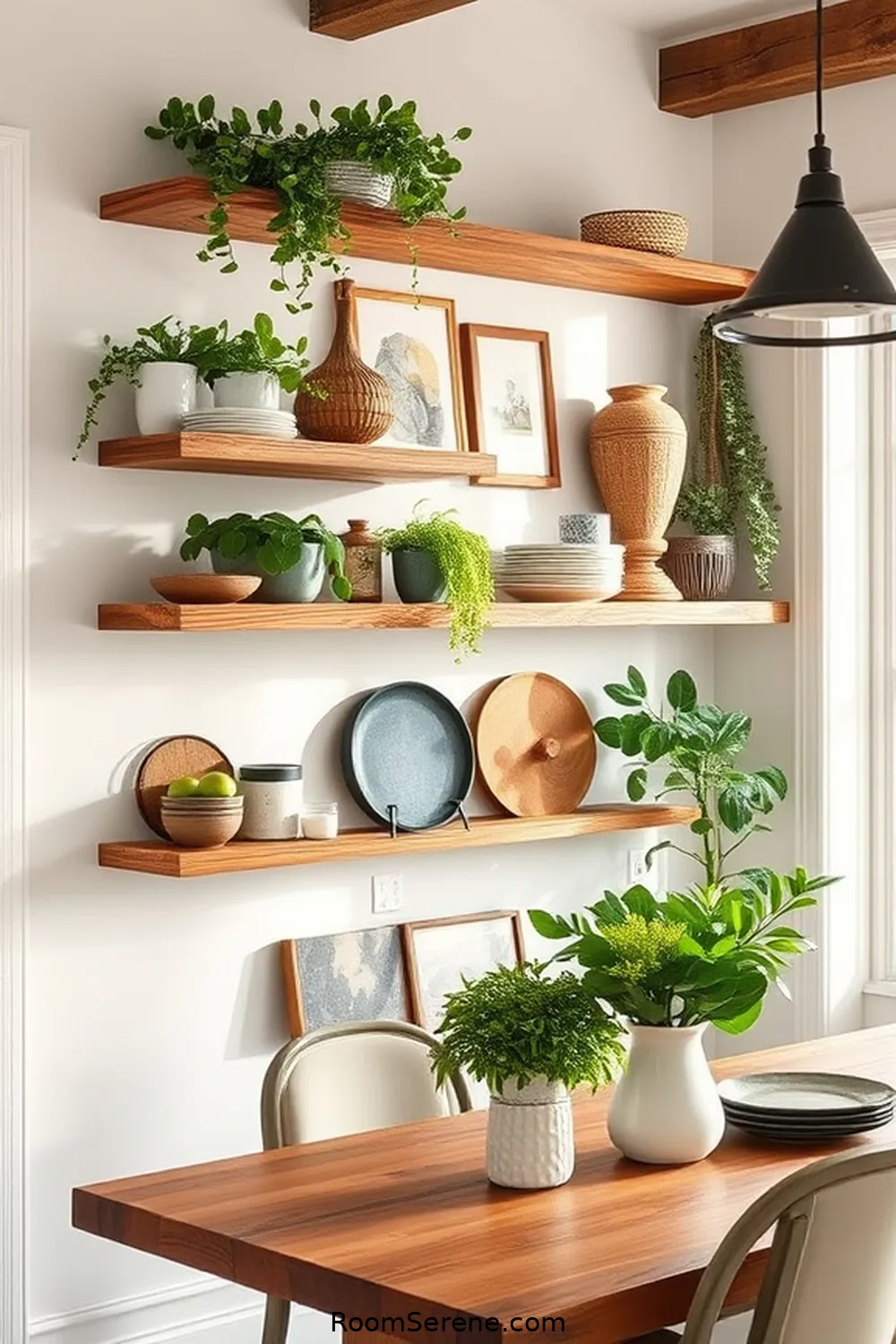 19 Creative Designs for Dining Room Workspaces Using Recycled Wood 3 Reclaimed Wood Wall Shelves for 19 Creative Designs for Dining Room Workspaces Using Recycled Wood