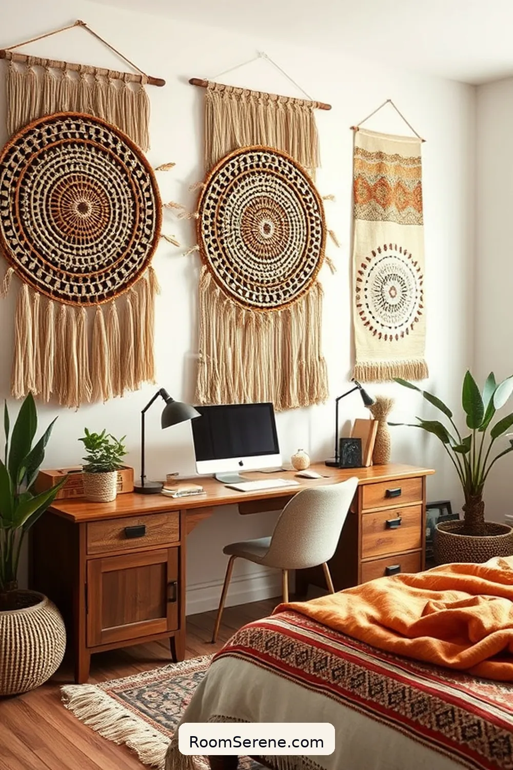 19 Inspiring Ways to Use Natural Fibers in Bedroom Workspace Design 20 Choose Natural Fiber Wall Hangings for Warmth for 19 Inspiring Ways to Use Natural Fibers in Bedroom Workspace Design
