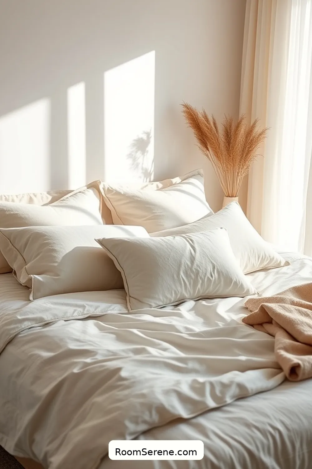 19 Inspiring Ways to Use Natural Fibers in Bedroom Workspace Design 13 Choose Organic Cotton Pillows for Comfort for 19 Inspiring Ways to Use Natural Fibers in Bedroom Workspace Design