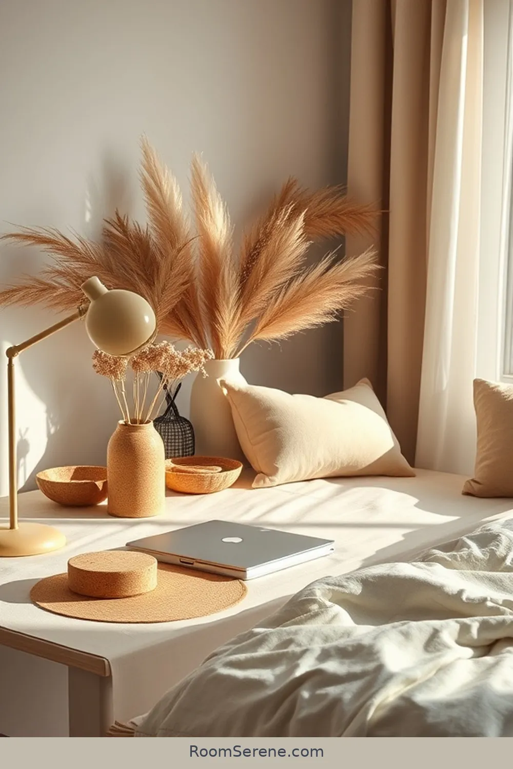 19 Inspiring Ways to Use Natural Fibers in Bedroom Workspace Design 12 Incorporate Cork Desk Accessories for Style for 19 Inspiring Ways to Use Natural Fibers in Bedroom Workspace Design