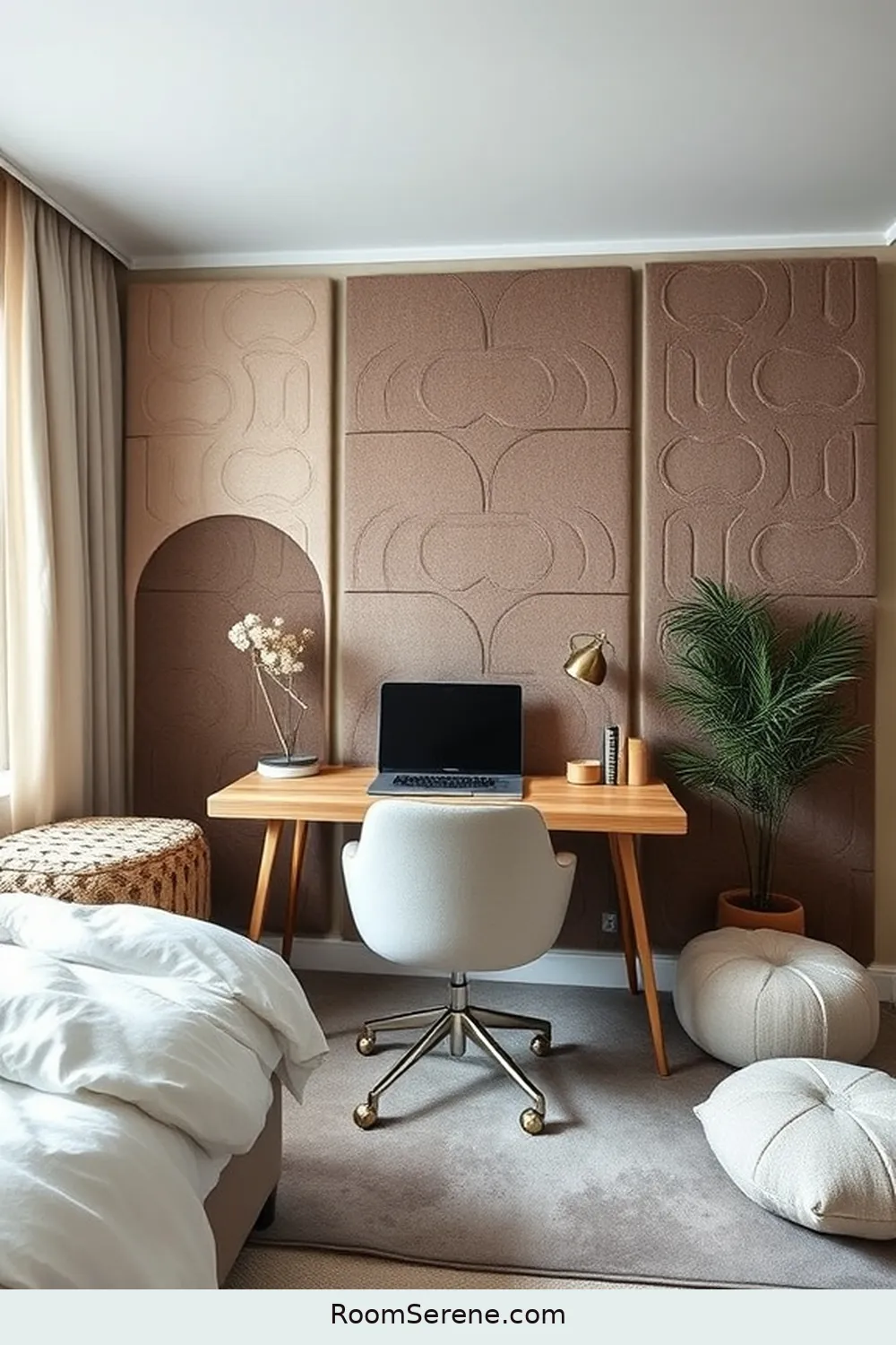 19 Inspiring Ways to Use Natural Fibers in Bedroom Workspace Design 15 Select Wool Felt for Sound Absorption for 19 Inspiring Ways to Use Natural Fibers in Bedroom Workspace Design