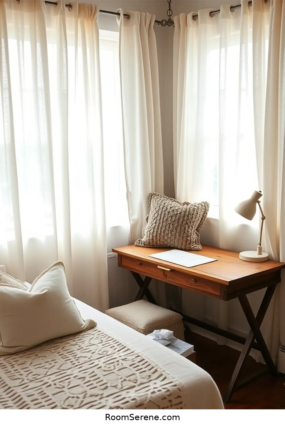 19 Inspiring Ways to Use Natural Fibers in Bedroom Workspace Design 18 Use Vintage Linen for Unique Aesthetics for 19 Inspiring Ways to Use Natural Fibers in Bedroom Workspace Design