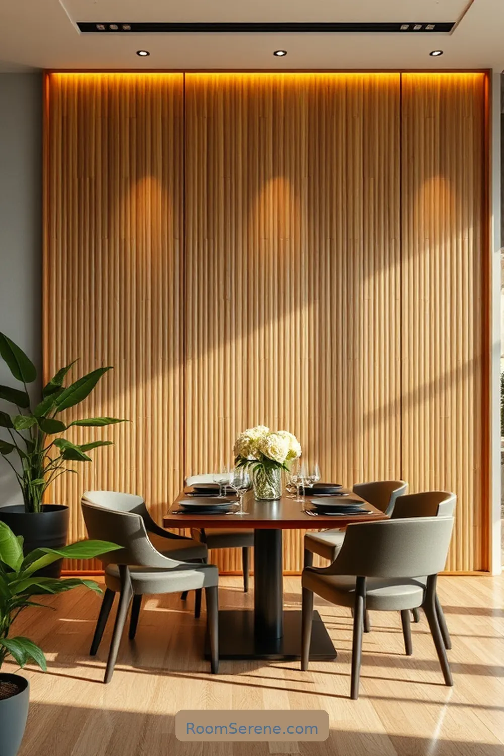 Interactive Bamboo Wall Panels for 19 Smart Home Features Using Bamboo to Enhance Your Dining Room