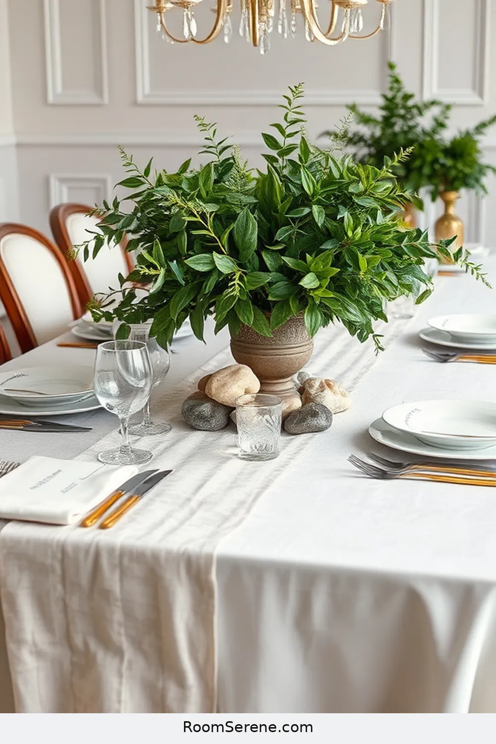 19 Ways to Achieve Comfort and Coziness in Your Dining Room Using Natural Fibers 15 Arranging a Centerpiece With Linen Fabrics for 19 Ways to Achieve Comfort and Coziness in Your Dining Room Using Natural Fibers