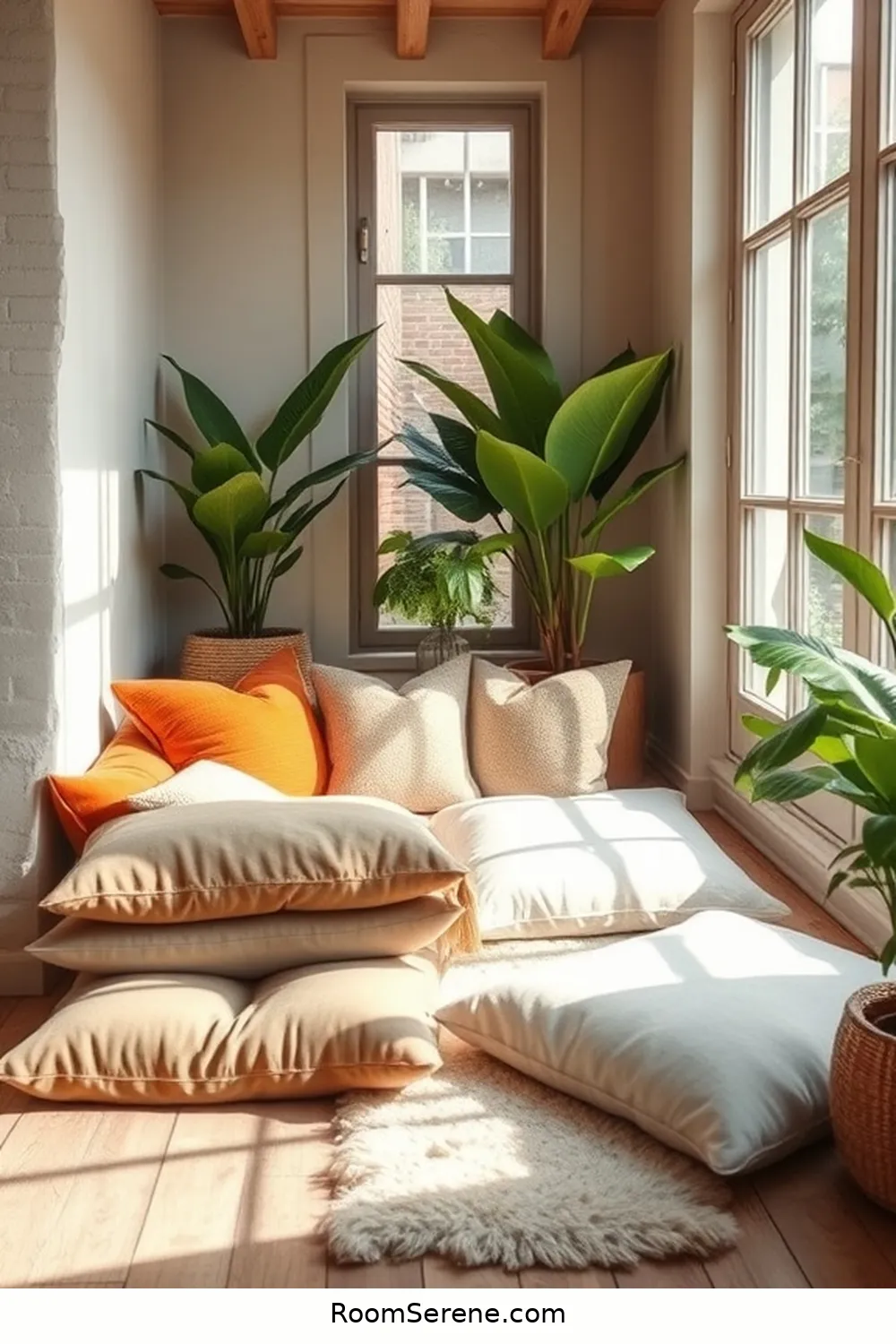19 Ways to Achieve Comfort and Coziness in Your Dining Room Using Natural Fibers 20 Creating a Cozy Nook With Floor Cushions for 19 Ways to Achieve Comfort and Coziness in Your Dining Room Using Natural Fibers