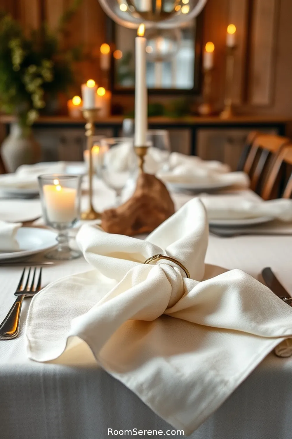 19 Ways to Achieve Comfort and Coziness in Your Dining Room Using Natural Fibers 4 Using Linen Napkins for a Soft Touch for 19 Ways to Achieve Comfort and Coziness in Your Dining Room Using Natural Fibers