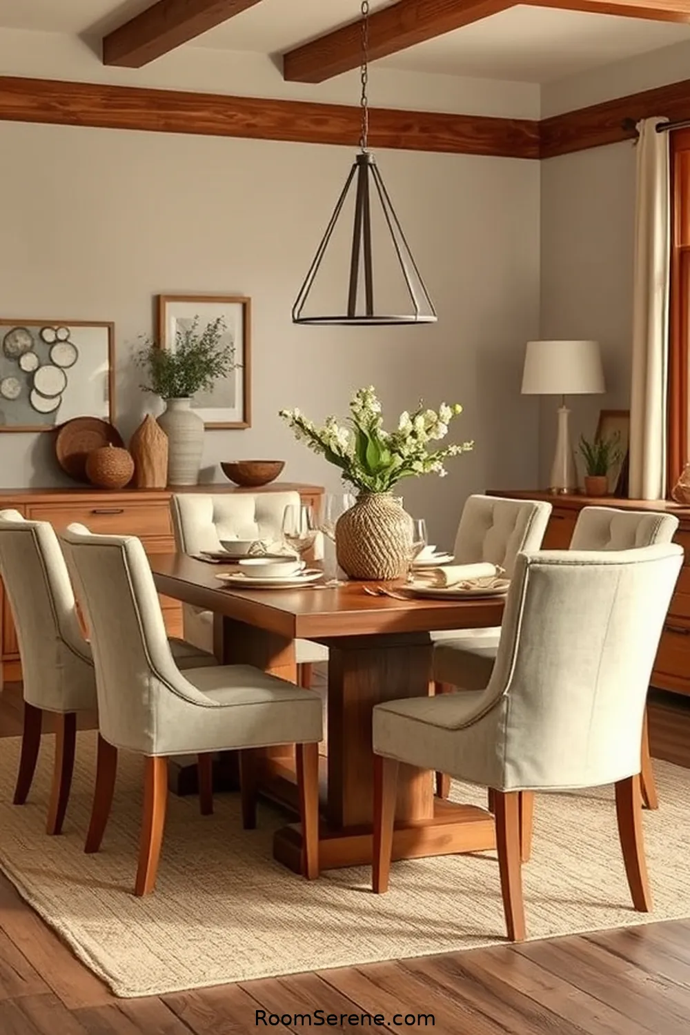 19 Ways to Achieve Comfort and Coziness in Your Dining Room Using Natural Fibers 19 Using Organic Cotton Upholstery for 19 Ways to Achieve Comfort and Coziness in Your Dining Room Using Natural Fibers