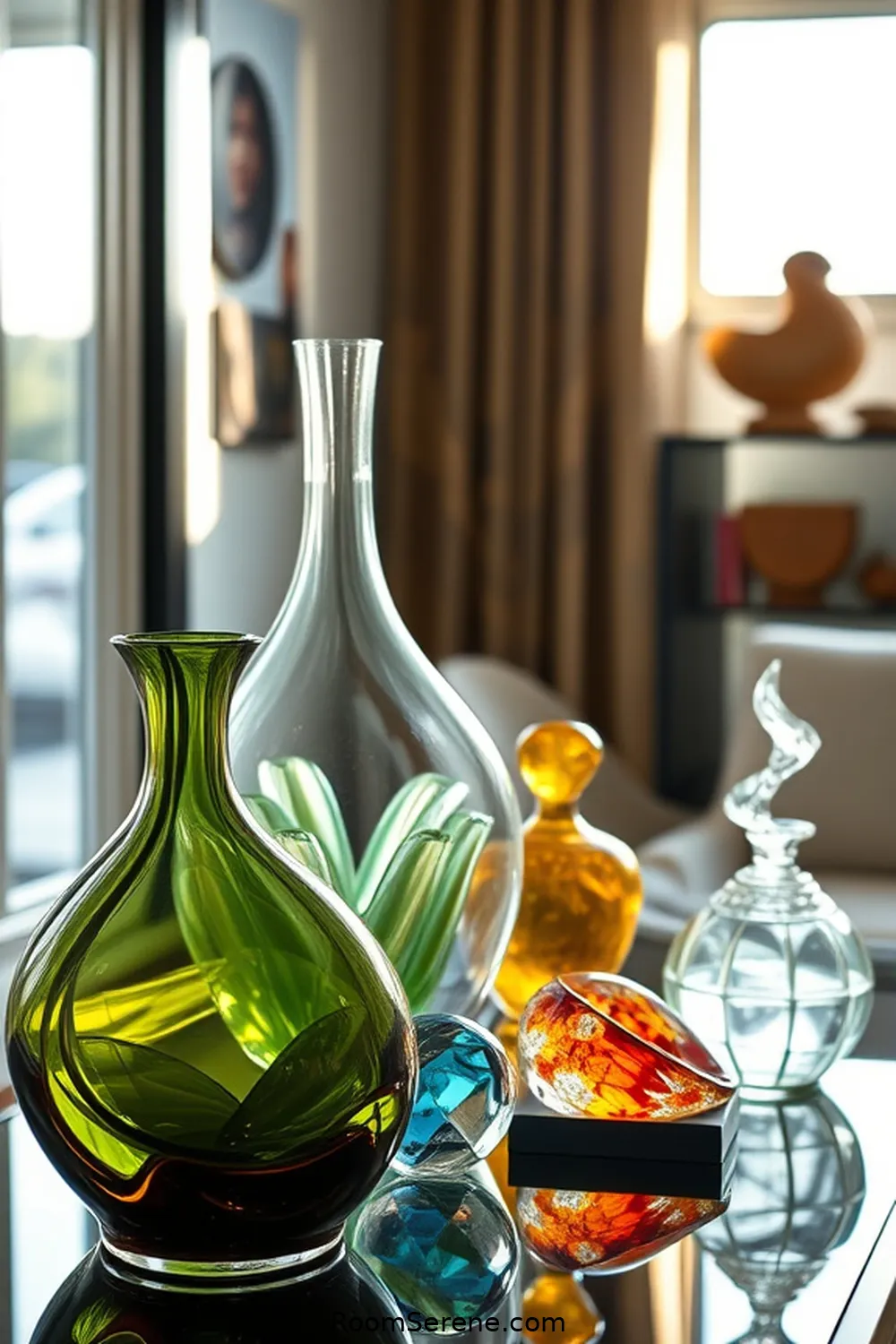 19 Ways to Achieve Comfort and Coziness in Your Home Office Using Glass 7 Decorative Glass Objects for Personalization for 19 Ways to Achieve Comfort and Coziness in Your Home Office Using Glass
