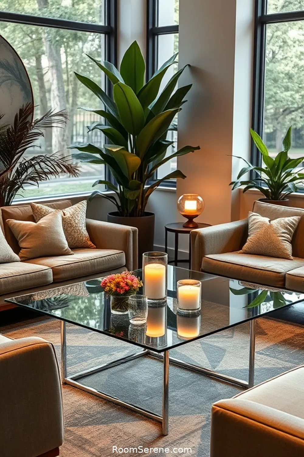 19 Ways to Achieve Comfort and Coziness in Your Home Office Using Glass 11 Glass Coffee Tables for a Cozy Meeting Space for 19 Ways to Achieve Comfort and Coziness in Your Home Office Using Glass