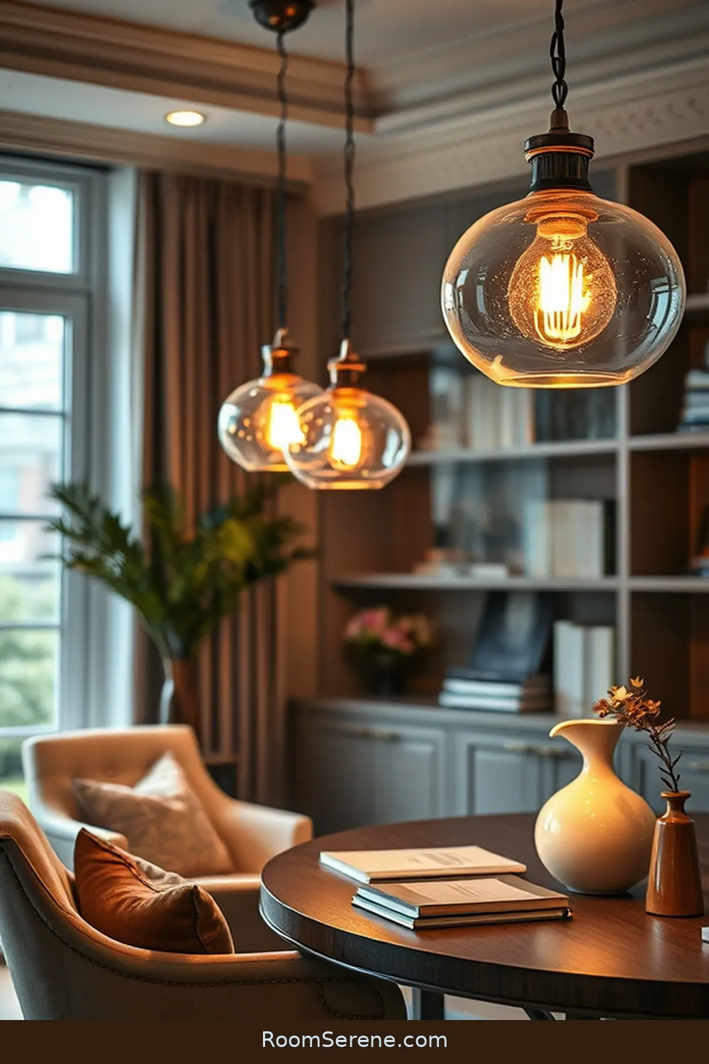 19 Ways to Achieve Comfort and Coziness in Your Home Office Using Glass 8 Glass Lighting Fixtures for Brightness and Style for 19 Ways to Achieve Comfort and Coziness in Your Home Office Using Glass