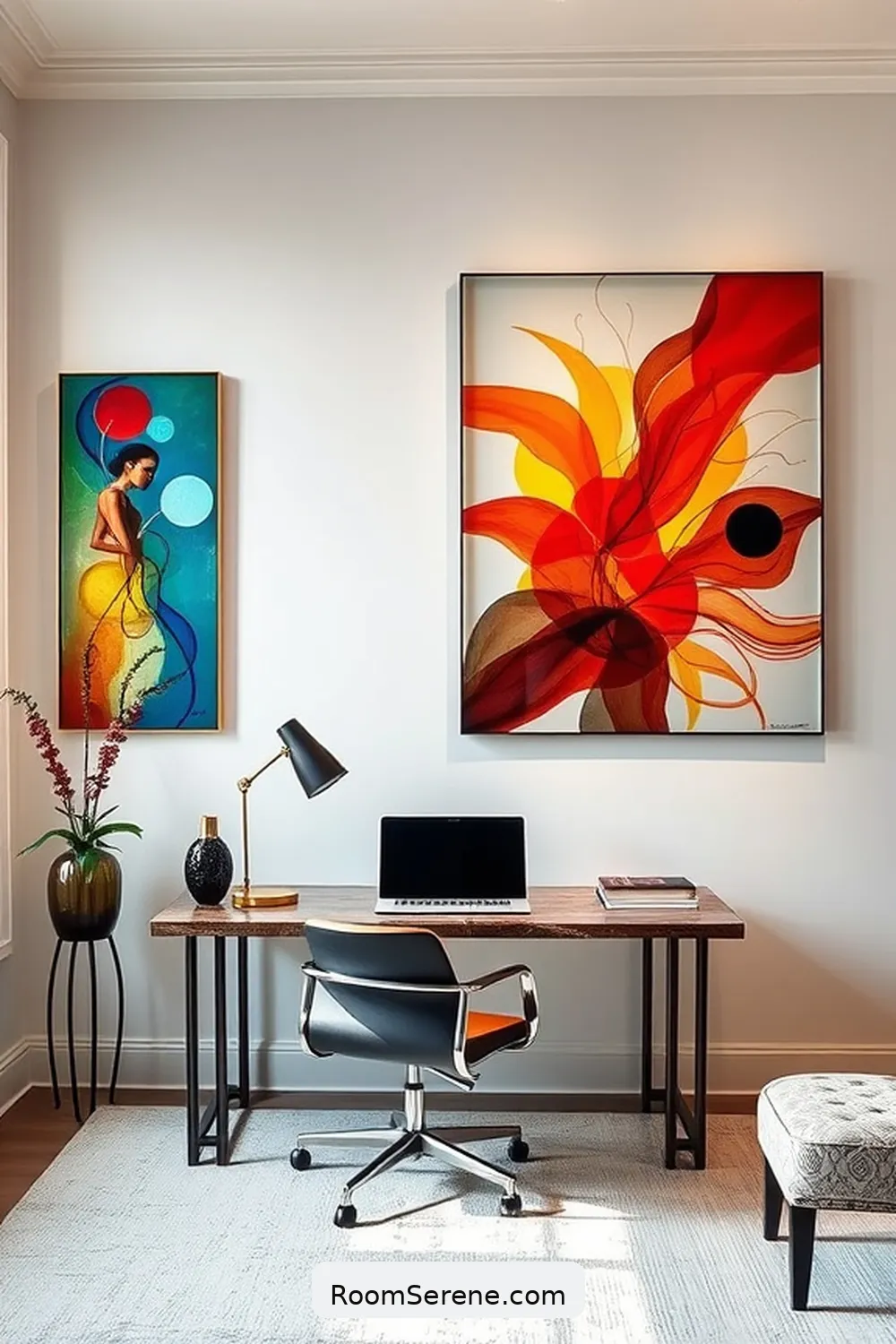 19 Ways to Achieve Comfort and Coziness in Your Home Office Using Glass 9 Glass Wall Art to Inspire Creativity for 19 Ways to Achieve Comfort and Coziness in Your Home Office Using Glass