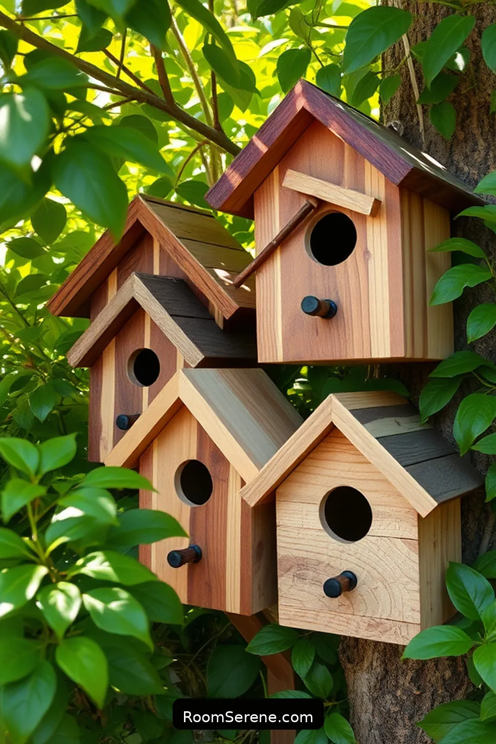 Create Birdhouses or Bat Boxes From Reclaimed Wood for 19 Ways to Boost Energy Efficiency in Nurseries Using Recycled Wood