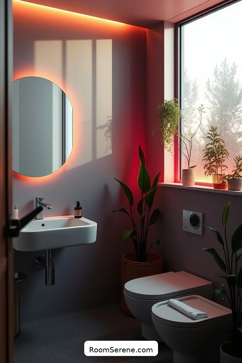19 Ways to Create Comfort and Coziness in Your Bathroom Using Solar-Powered Lights 9 Create a Solar-Powered Accent Wall for 19 Ways to Create Comfort and Coziness in Your Bathroom Using Solar-Powered Lights