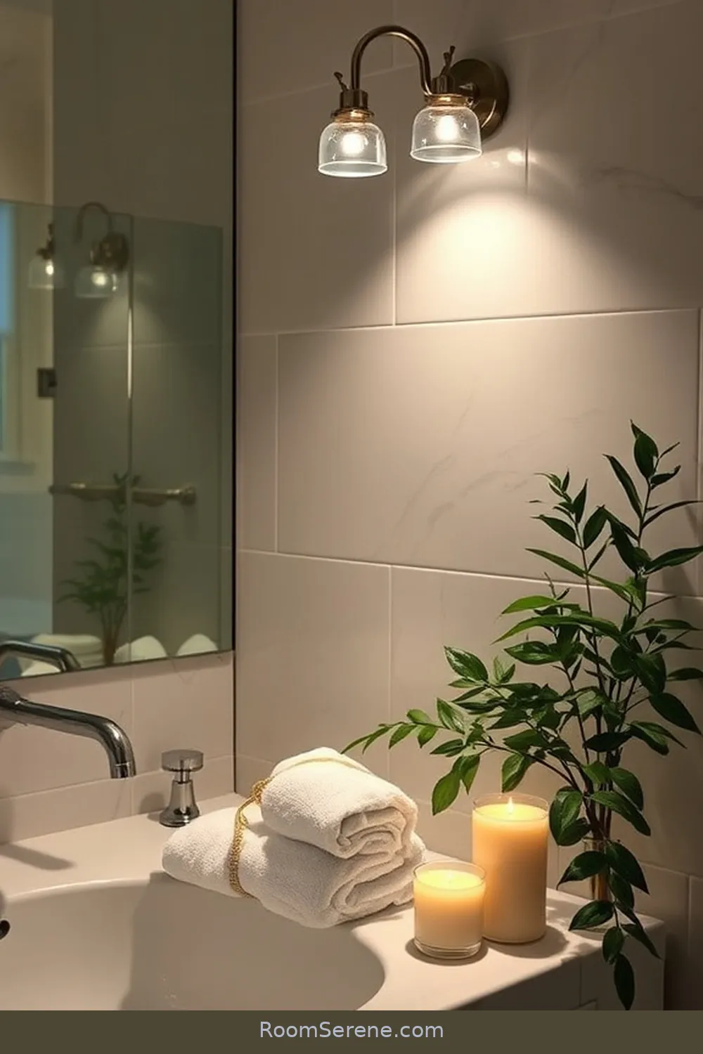 19 Ways to Create Comfort and Coziness in Your Bathroom Using Solar-Powered Lights 19 Incorporate Solar-Powered Task Lighting for 19 Ways to Create Comfort and Coziness in Your Bathroom Using Solar-Powered Lights