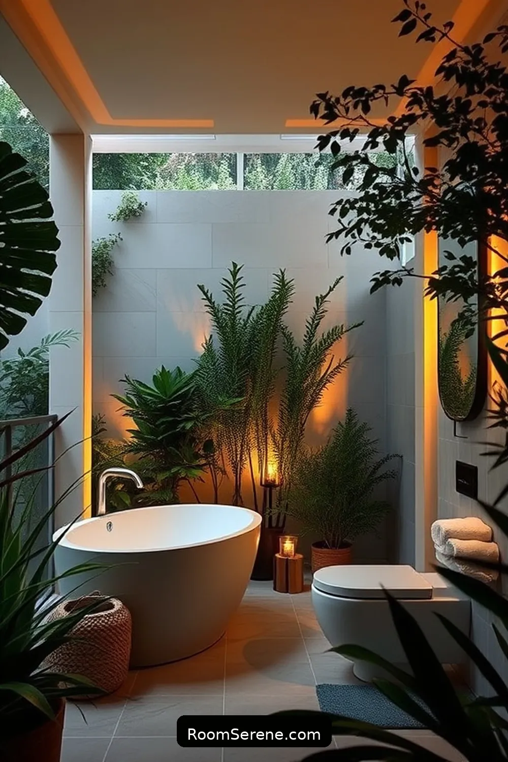 19 Ways to Create Comfort and Coziness in Your Bathroom Using Solar-Powered Lights 16 Set Up Solar-Powered Outdoor Lights for Open-Air Bathrooms for 19 Ways to Create Comfort and Coziness in Your Bathroom Using Solar-Powered Lights