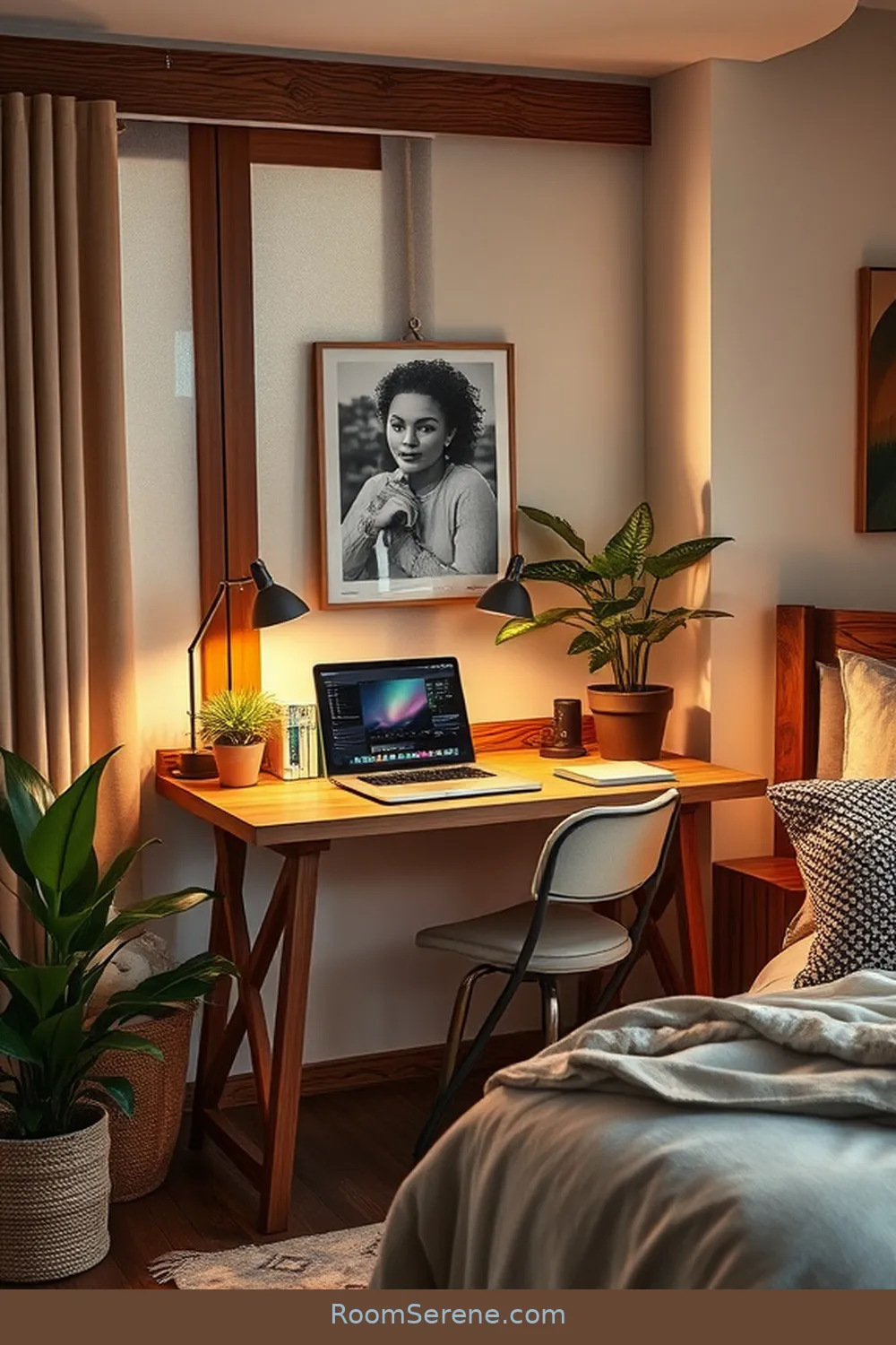 Foldable Wood Workstation for 20 Creative Workspace Designs in Your Bedroom Using Recycled Wood