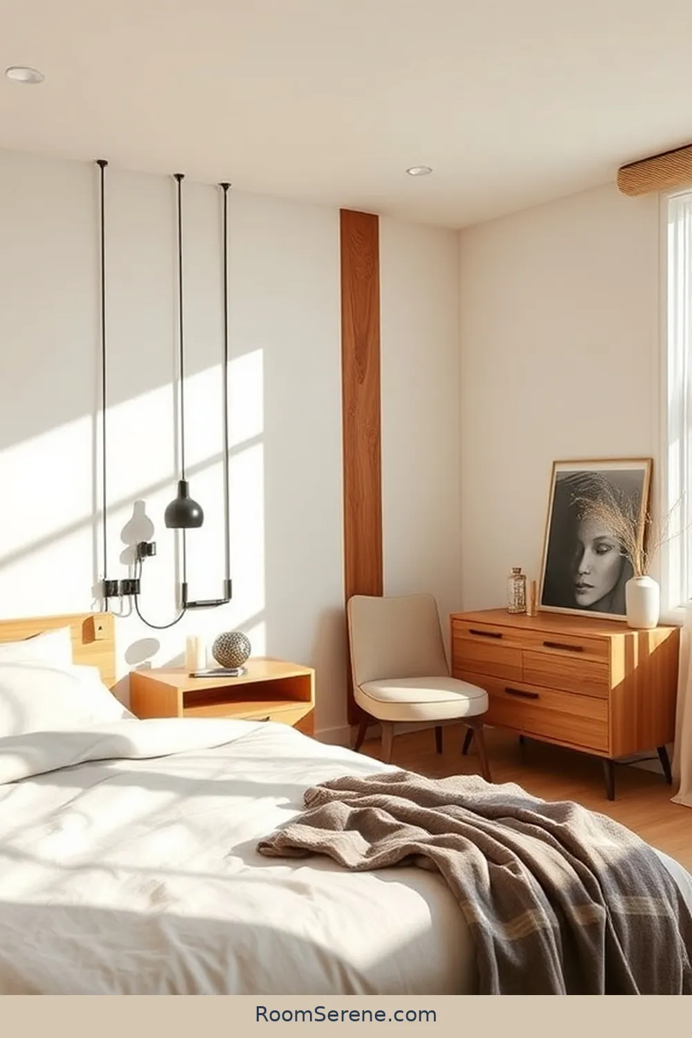 Wooden Cable Management Solutions for 20 Creative Workspace Designs in Your Bedroom Using Recycled Wood