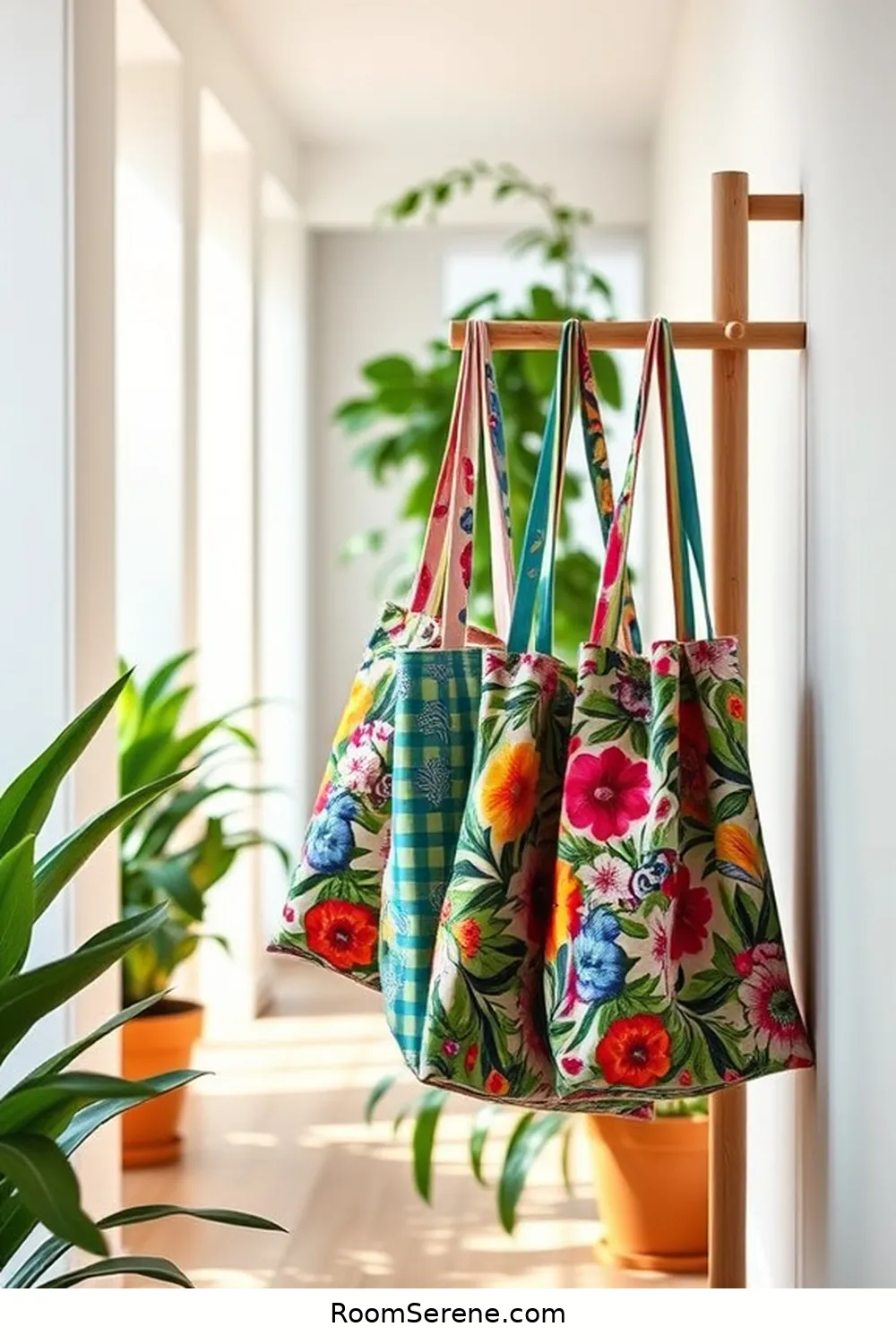 Reusable Cotton Tote Bags for 20 Eco-Friendly Storage Solutions for Hallways Using Organic Cotton