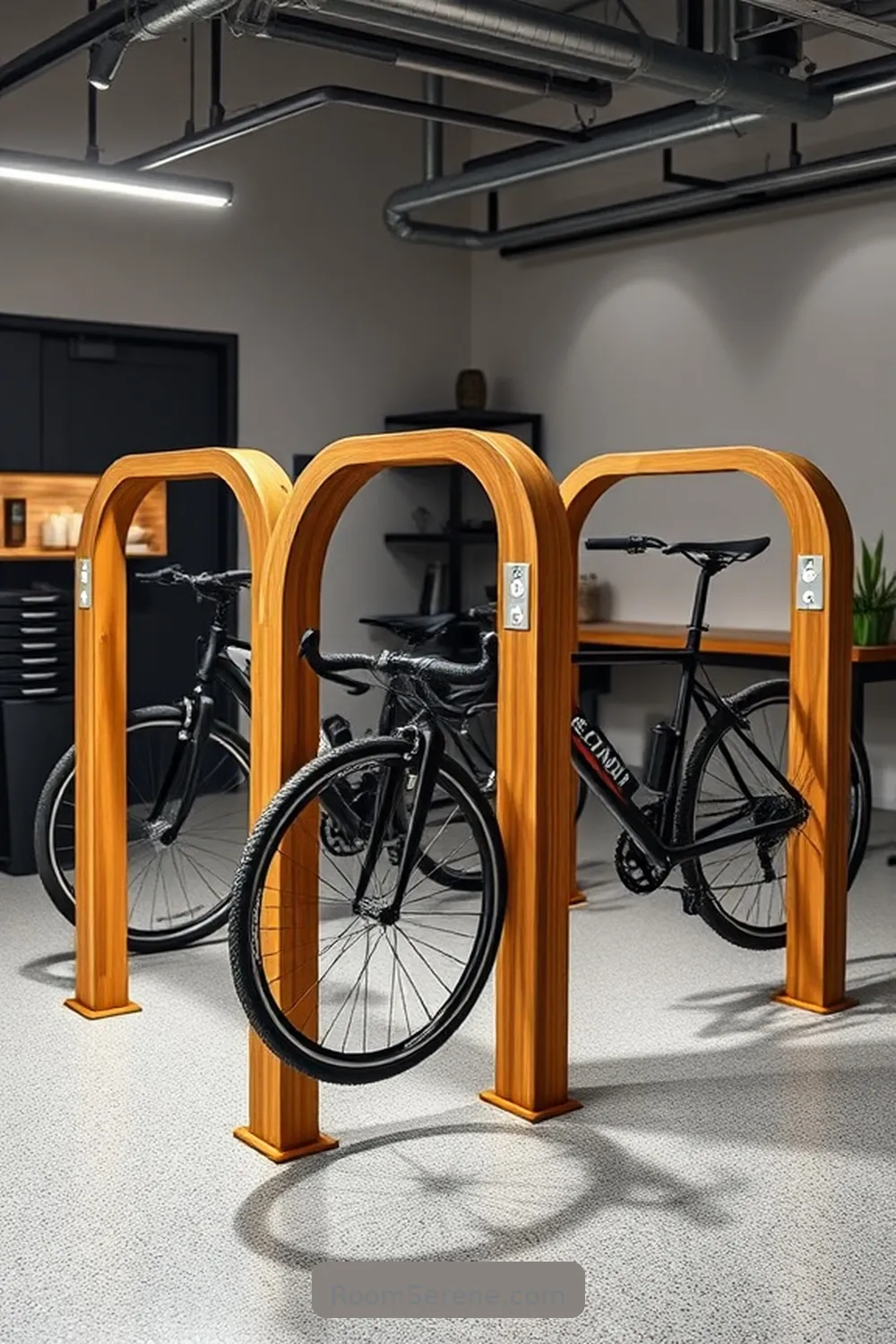 Bamboo Bike Racks With Smart Sensors for 20 Innovative Smart Home Features Using Bamboo in Your Garage