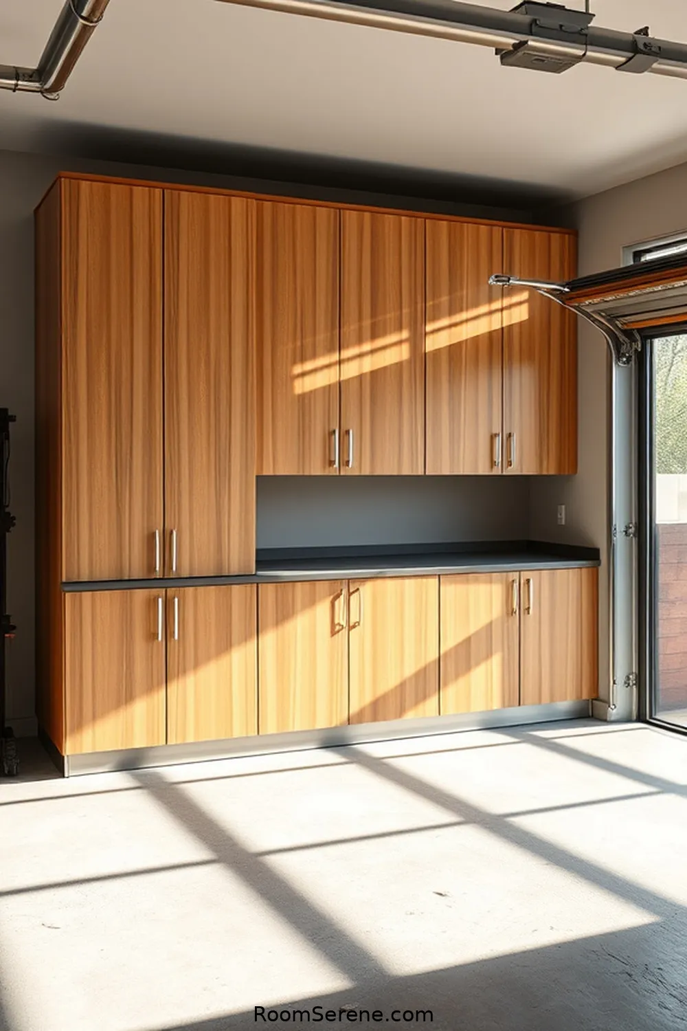 Voice-Controlled Bamboo Cabinets for 20 Innovative Smart Home Features Using Bamboo in Your Garage