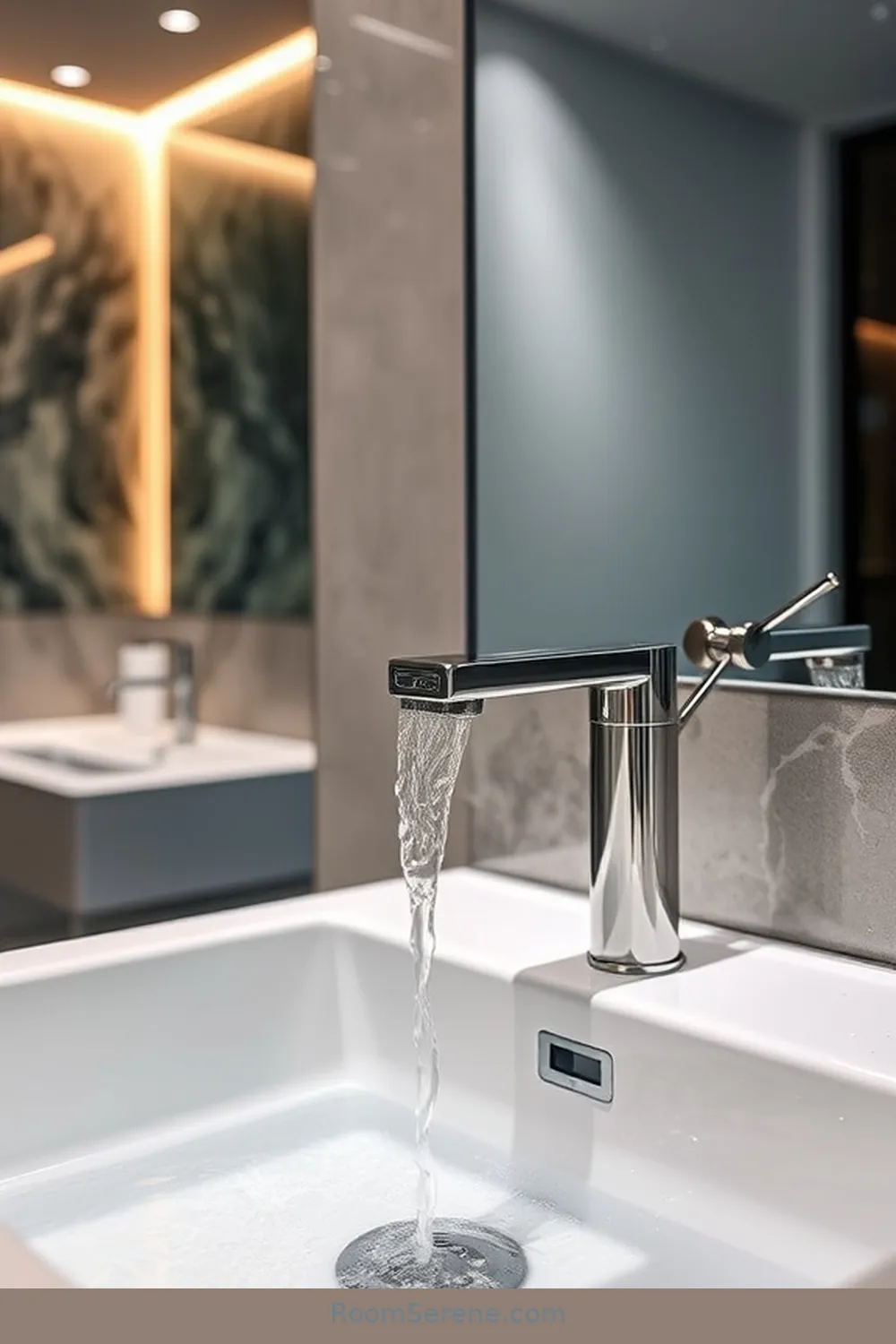 Voice-Activated Faucets With Smart Features for 20 Innovative Smart Home Features for Your Bathroom Using Glass