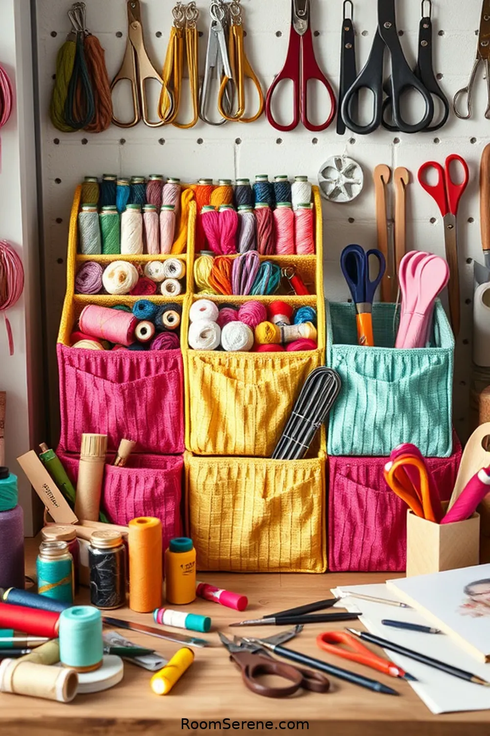 Organic Cotton Craft Supply Organizers for 20 Innovative Storage Solutions for Libraries Using Organic Cotton
