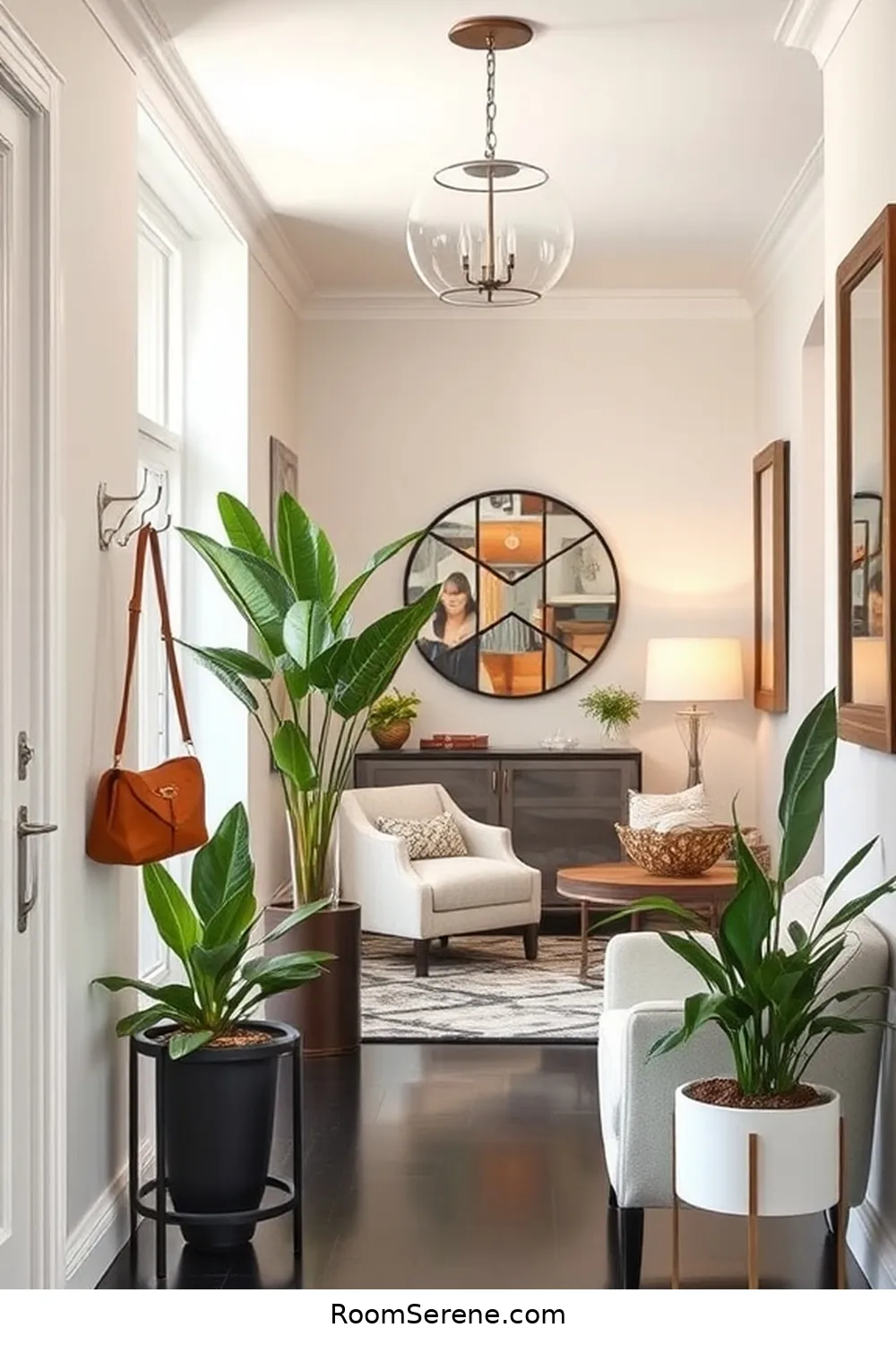 Glass Hooks and Hangers for Accessories for 20 Inspiring Multi-Use Entryway Spaces Using Glass